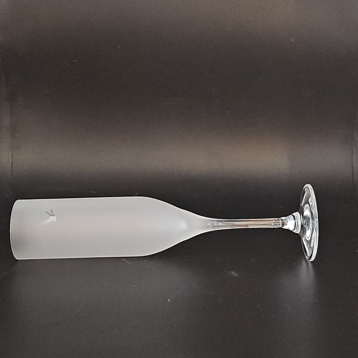 Set of 6 Grey Goose Frosted Crystal Champagne flutes