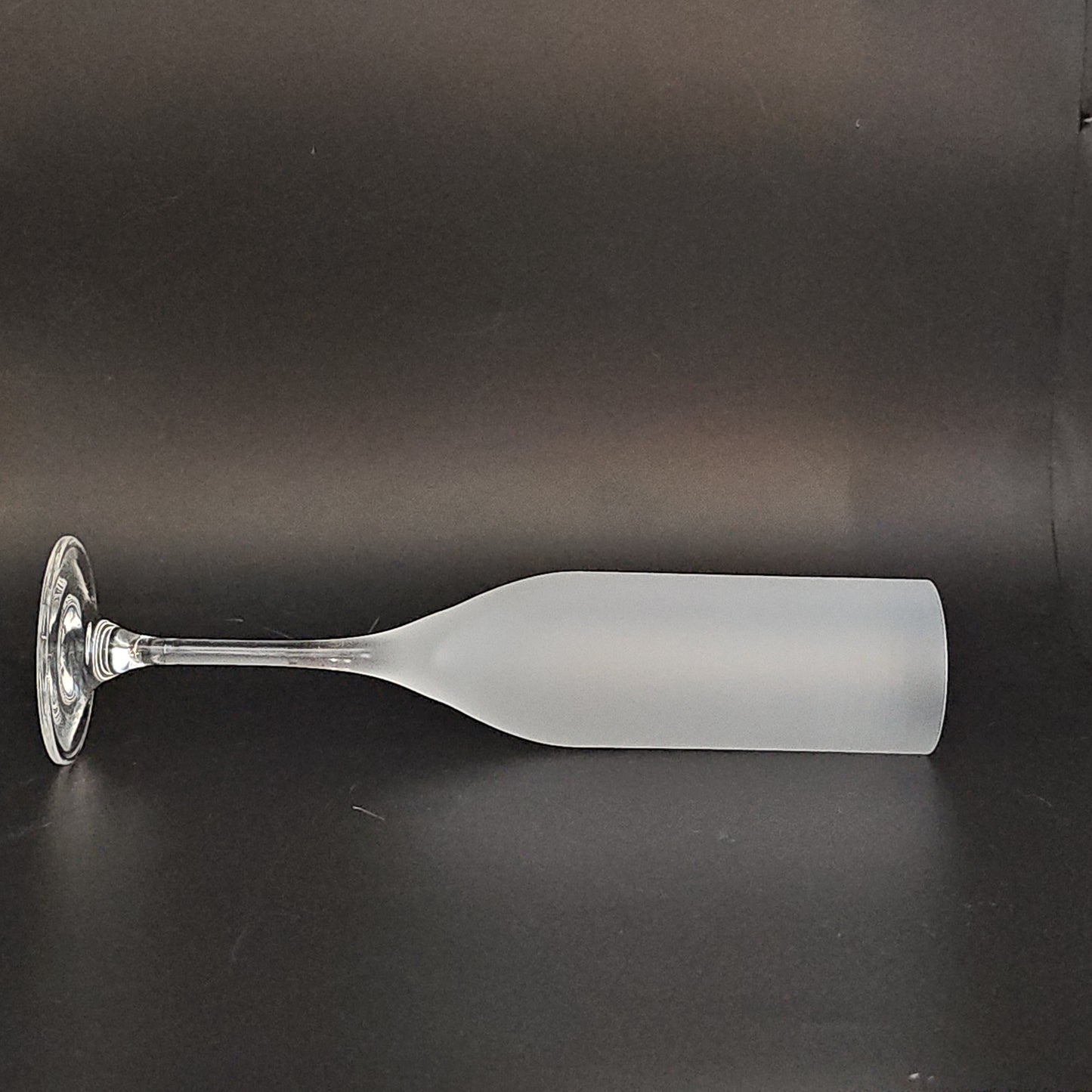 Set of 6 Grey Goose Frosted Crystal Champagne flutes