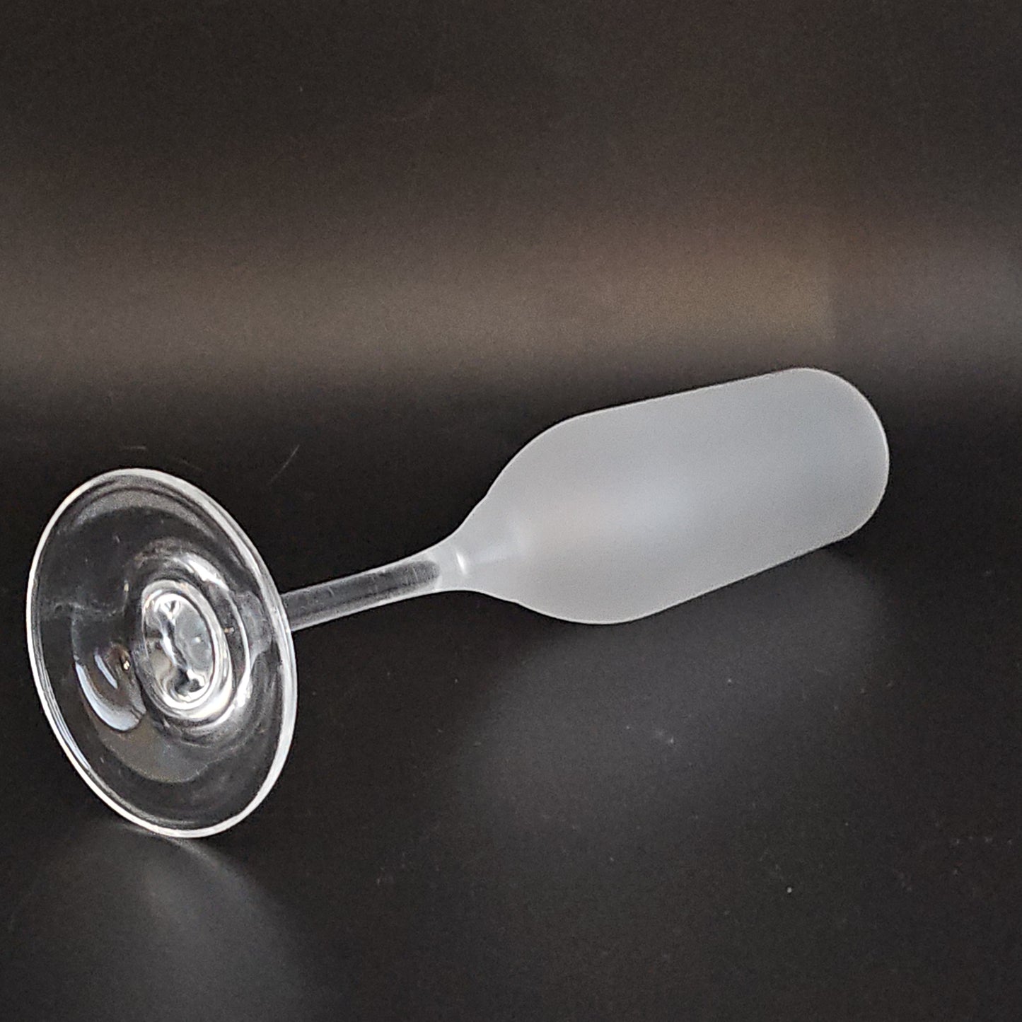 Set of 6 Grey Goose Frosted Crystal Champagne flutes