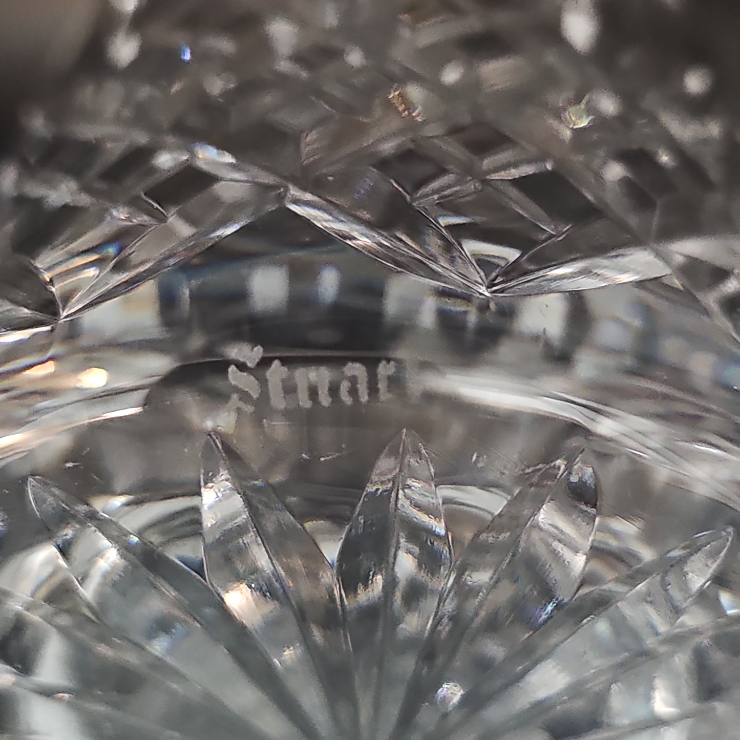 Stuart Crystal Shaftesbury pattern Bedside Water Carafe and Tumbler