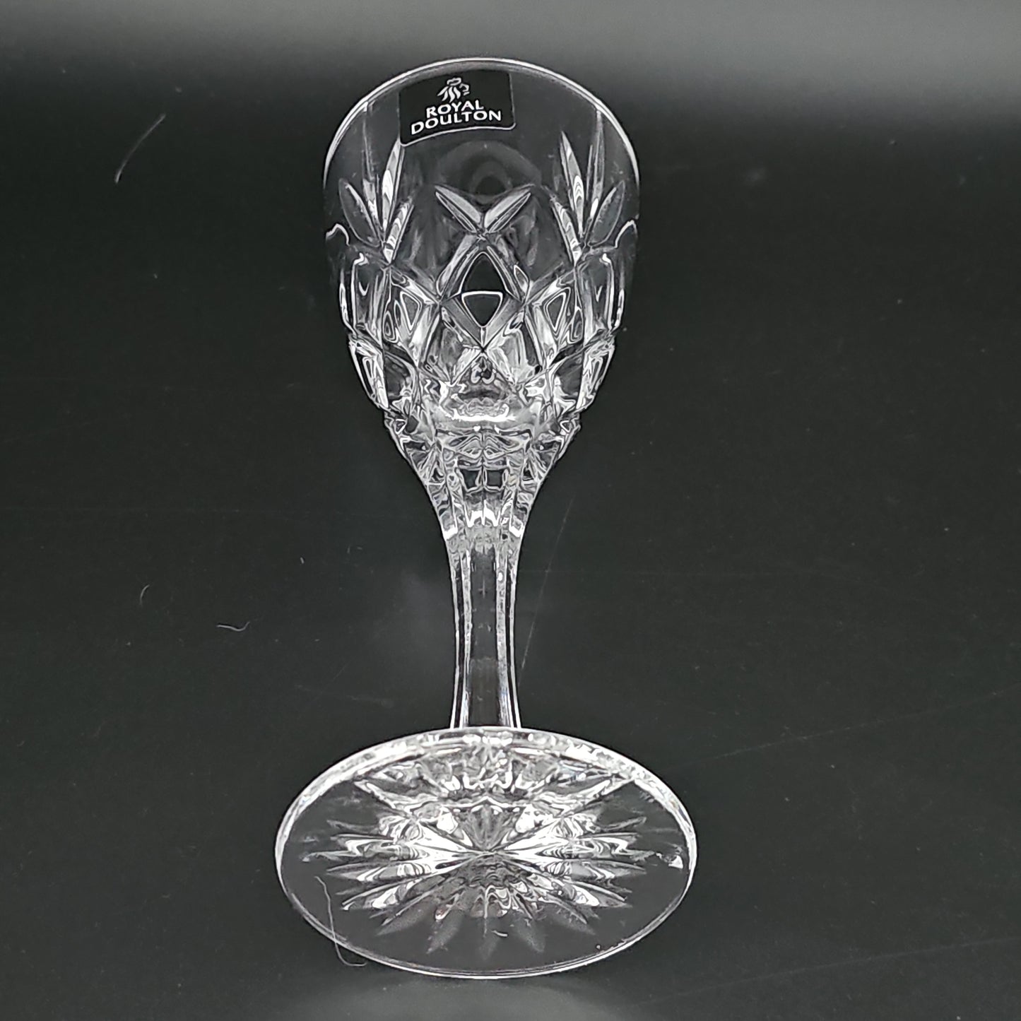 Royal Doulton Canterbury Pattern wine glasses, set of 6 Boxed. 175ml