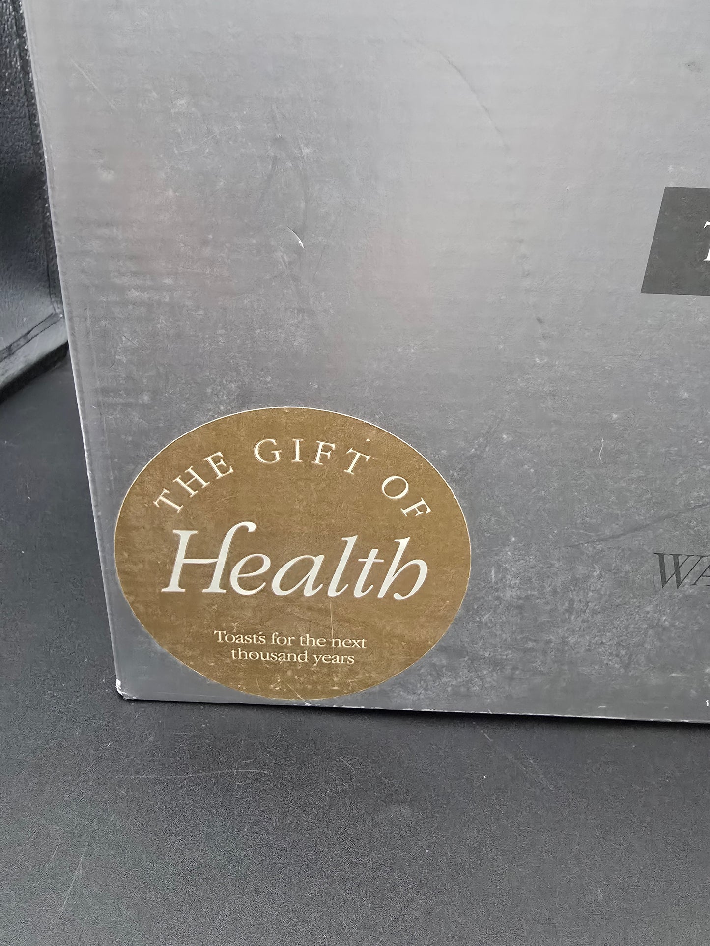 Waterford Crystal The Millennium Collection Toasting Goblets Pair. Third Toast - Health. Boxed.