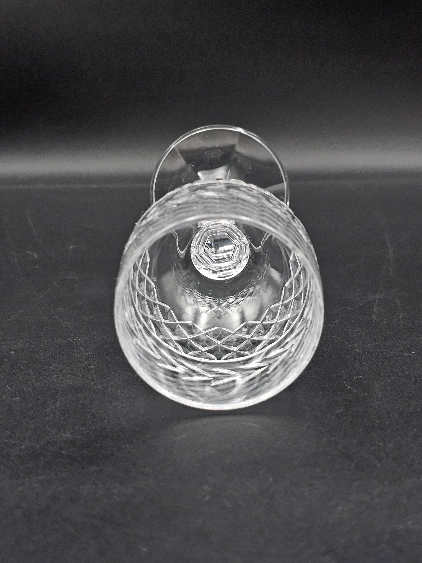Set of 4 small vintage Crystal wine glasses 150ml