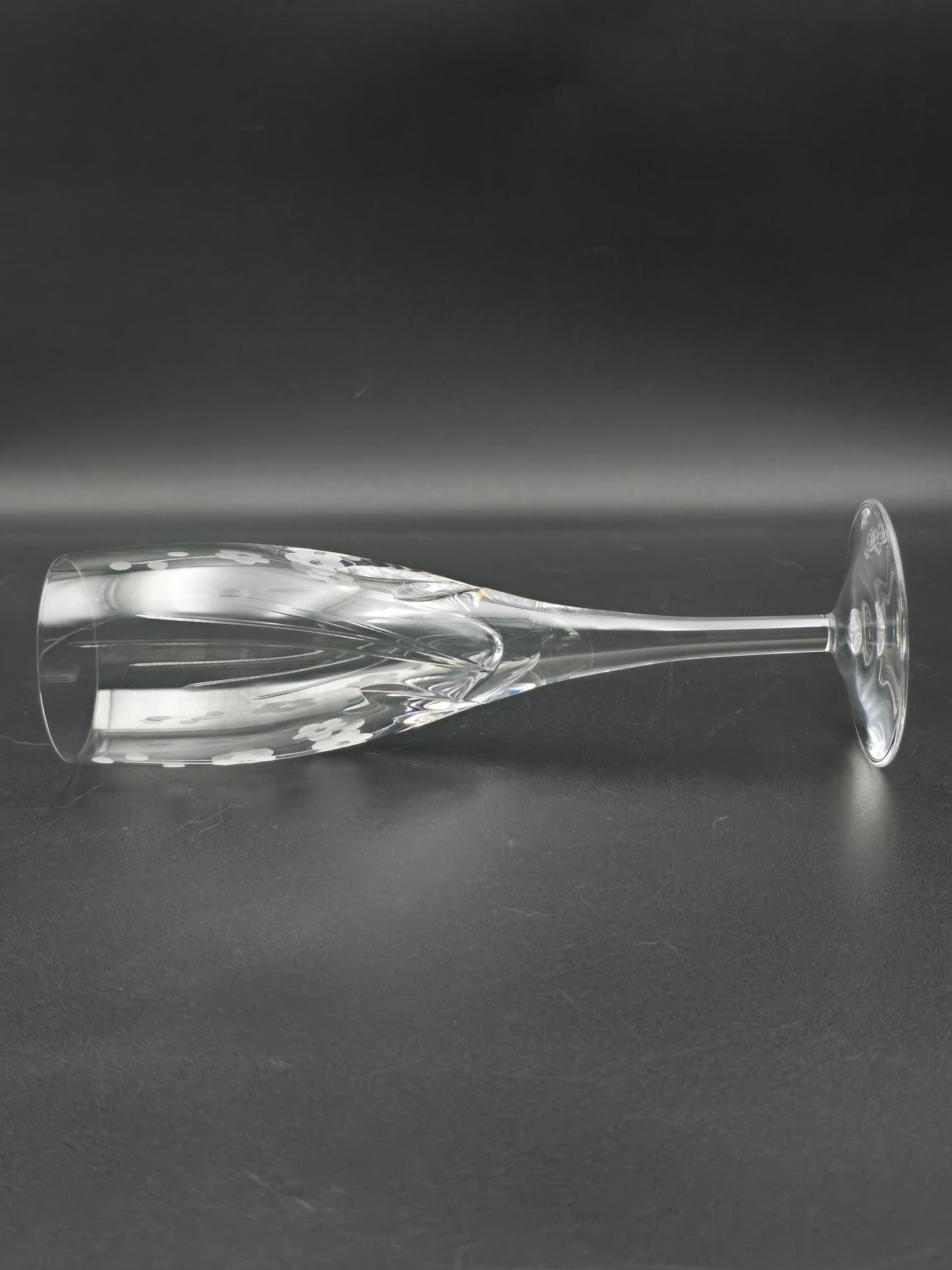 Single Royal Doulton Chelsea Pattern Crystal Champagne Flute. 200ml