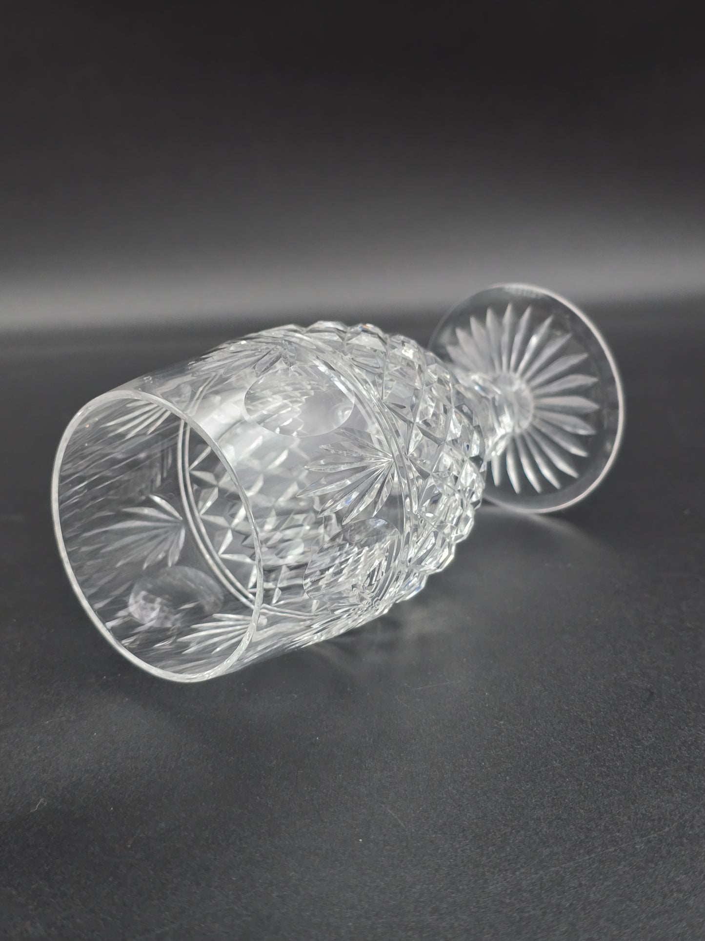 Stuart Crystal Montrose Pattern set of 4 Crystal wine glasses
