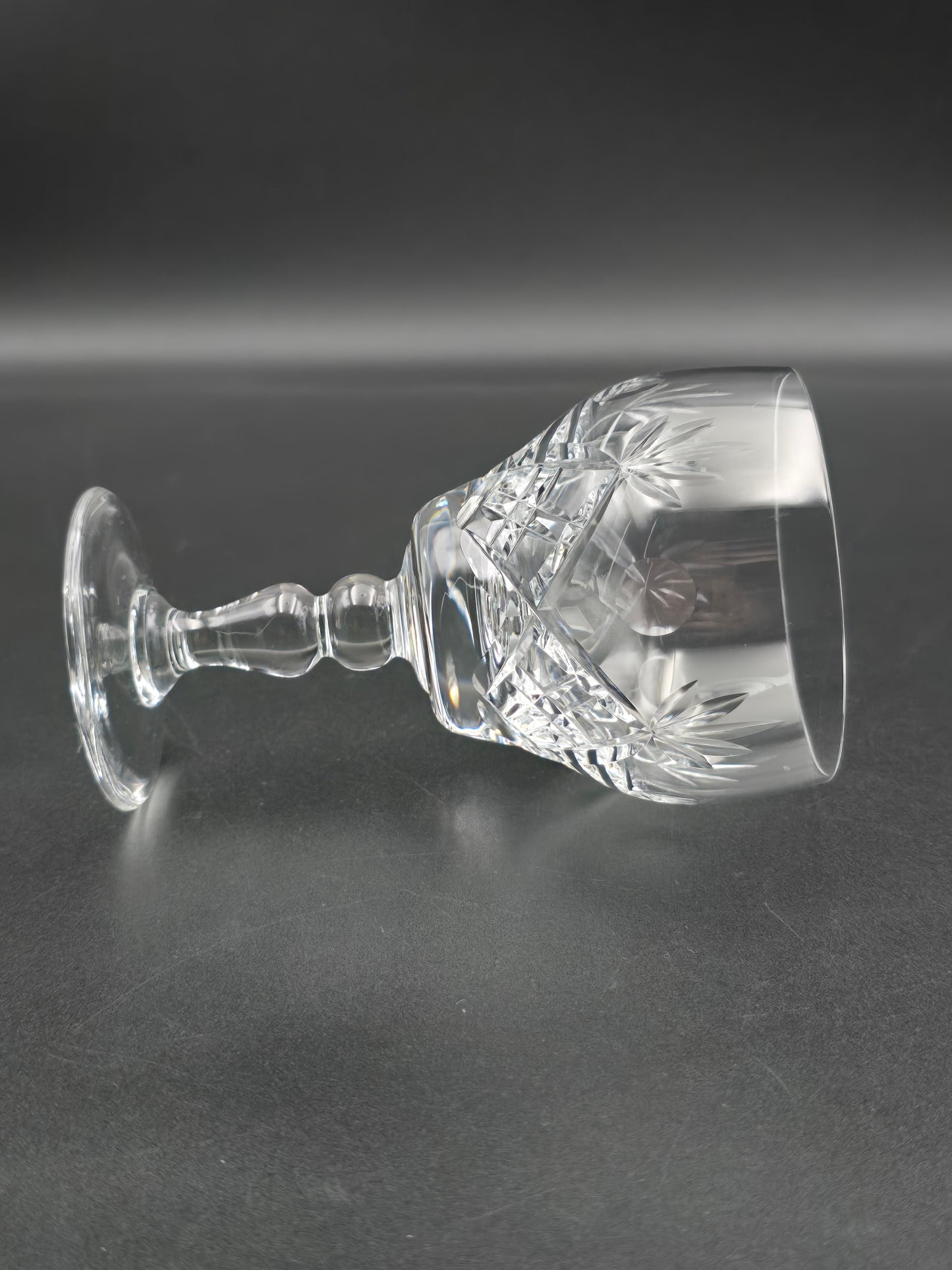 Royal Brierley Elizabeth Pattern Crystal wine glasses 175ml 12.5cm tall