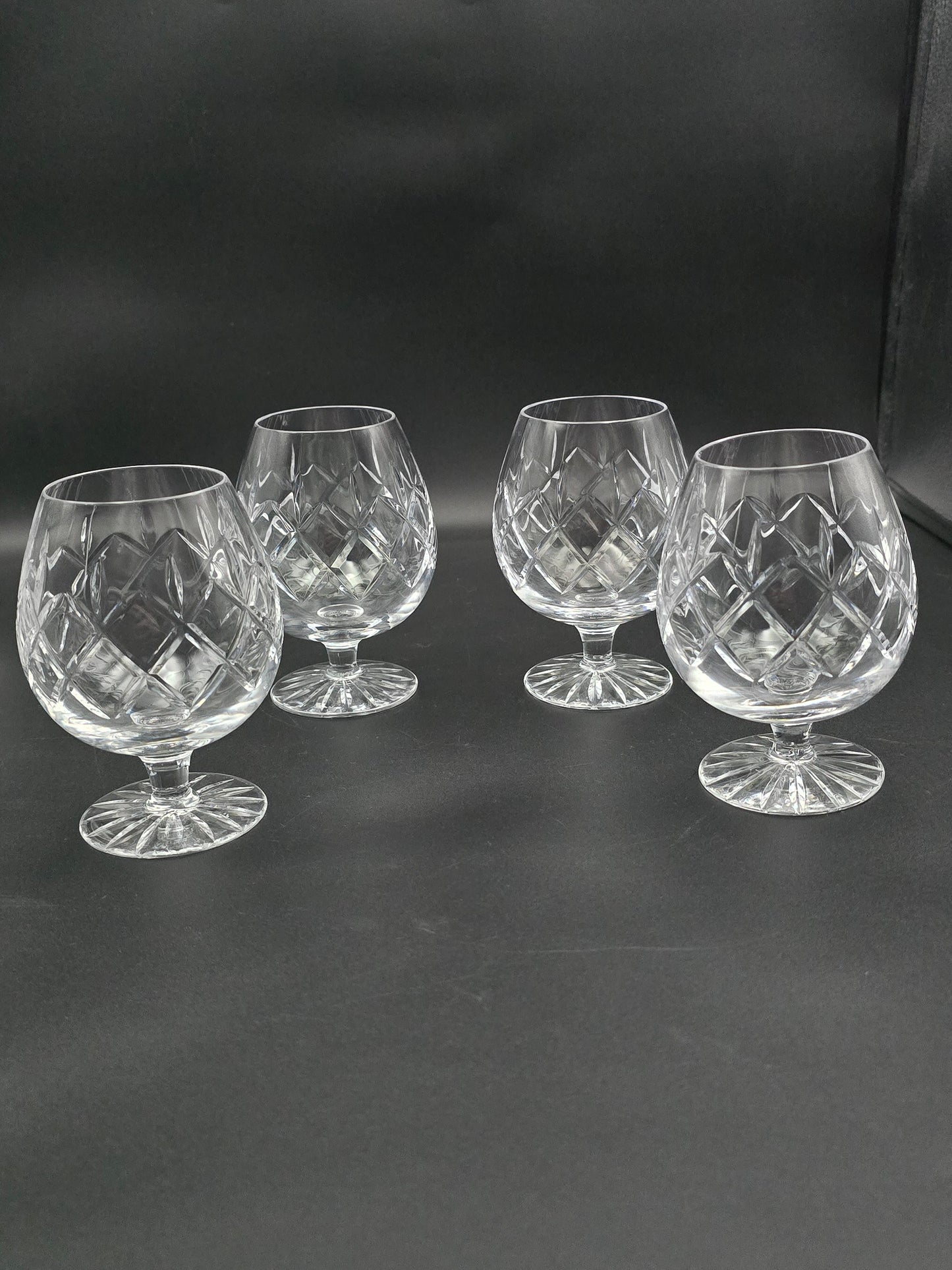 Set of 4 Crystal Brandy or Cognac glasses 11oz