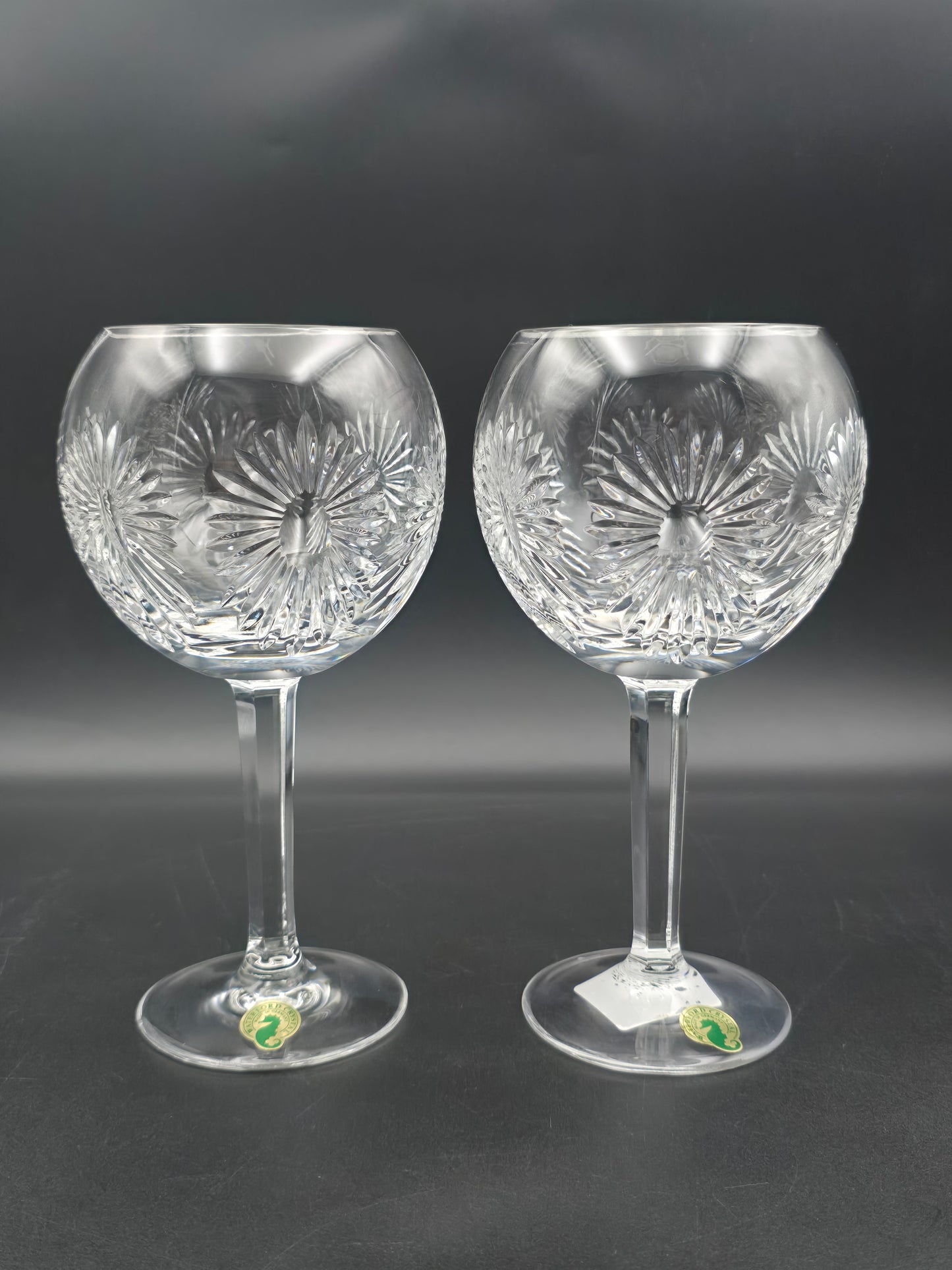 Waterford Crystal The Millennium Collection Toasting Goblets Pair. Third Toast - Health. Boxed.