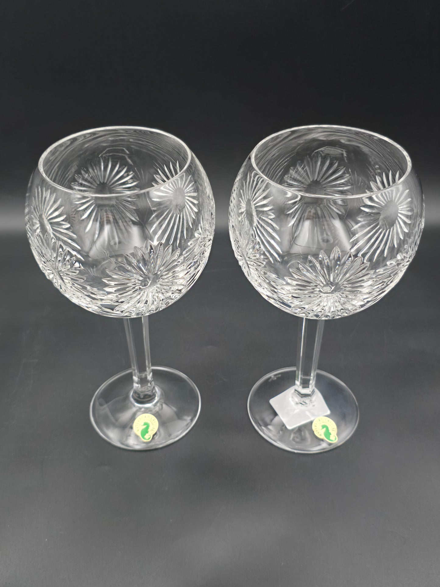Waterford Crystal The Millennium Collection Toasting Goblets Pair. Third Toast - Health. Boxed.