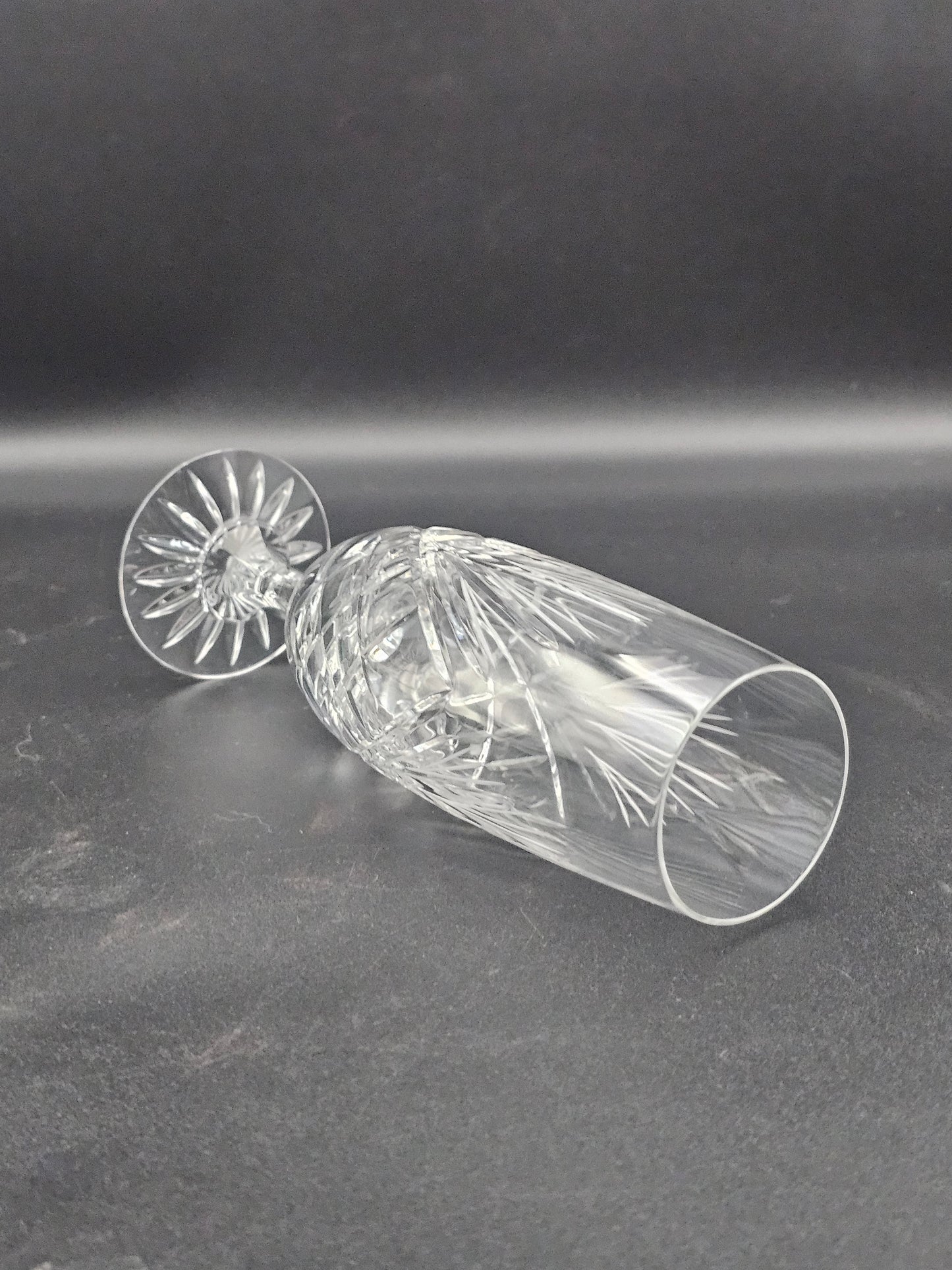 Set of 4 Short stem Crystal Champagne Flutes