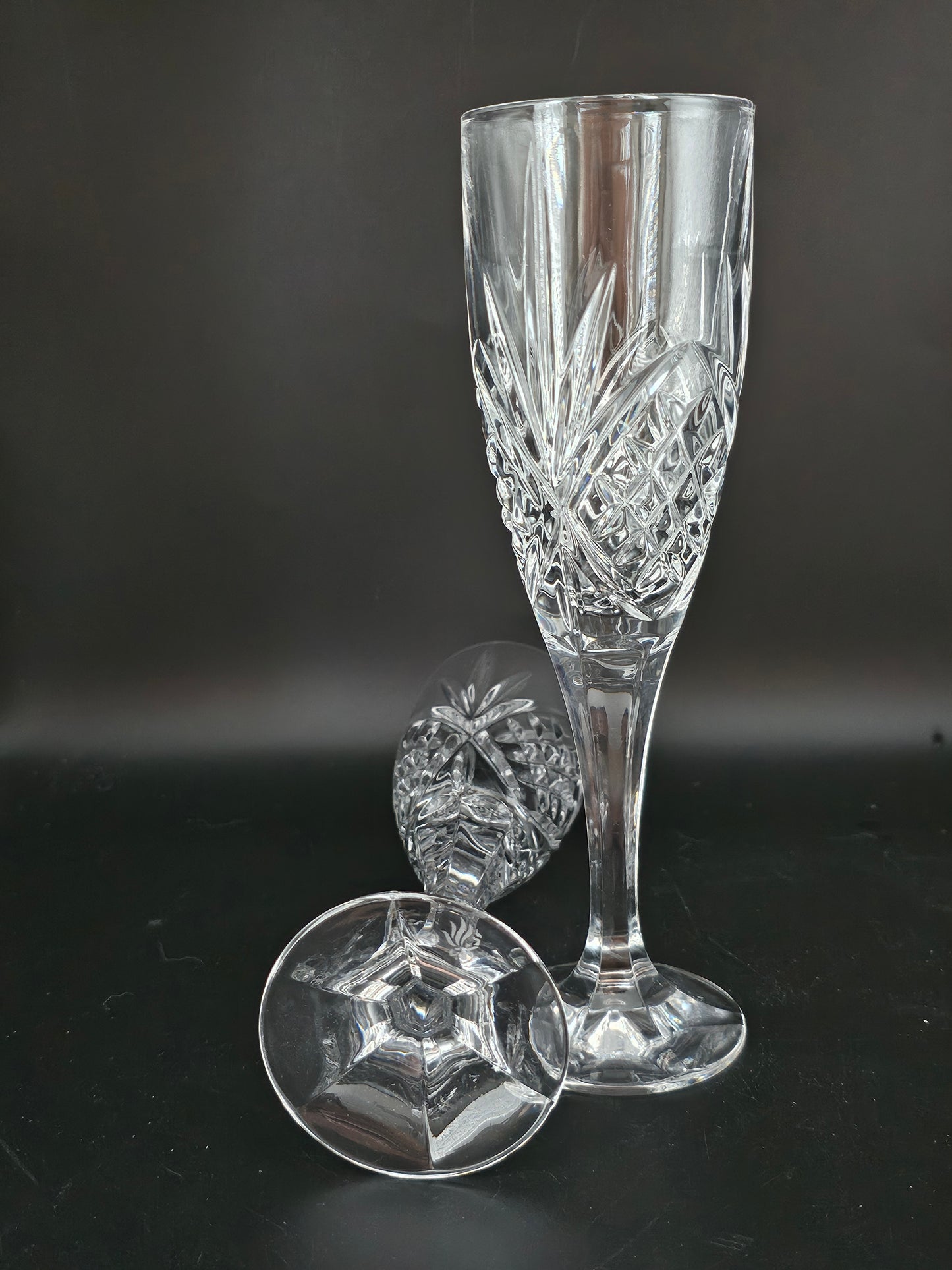 Royal Doulton Crystal Champagne Flutes & Ice Bucket set.