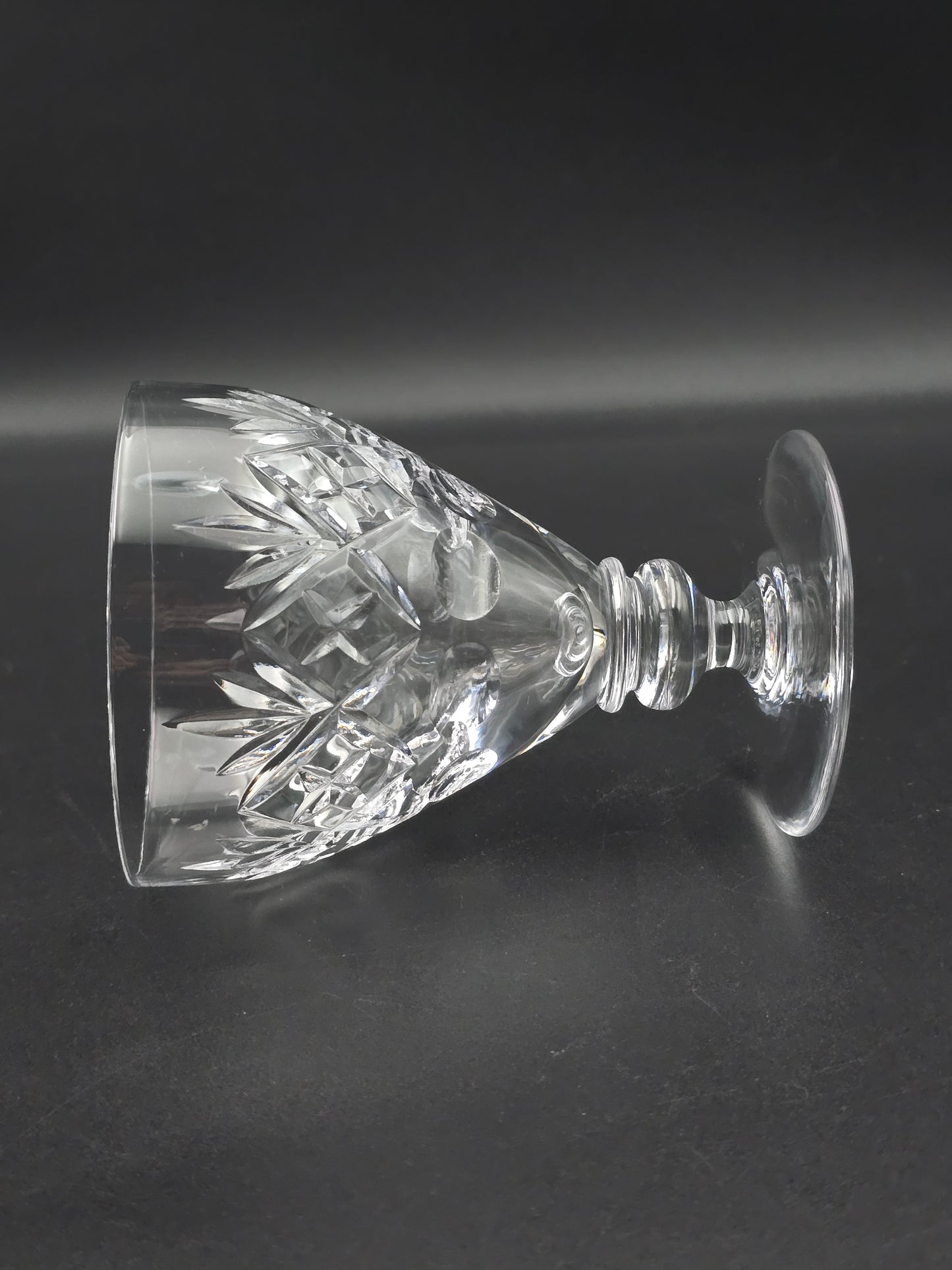 Royal Doulton Georgian Pattern set of 6 Crystal Wine goblets 250ml