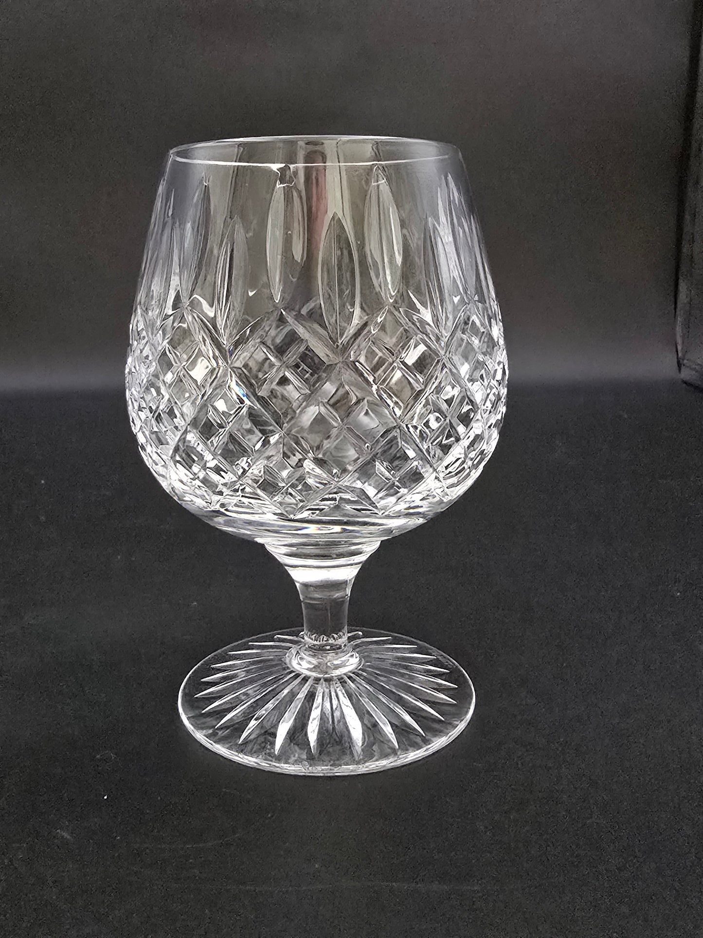 Beautiful Vintage set of 4 Stuart crystal Brandy Glasses Shaftesbury pattern. 11oz