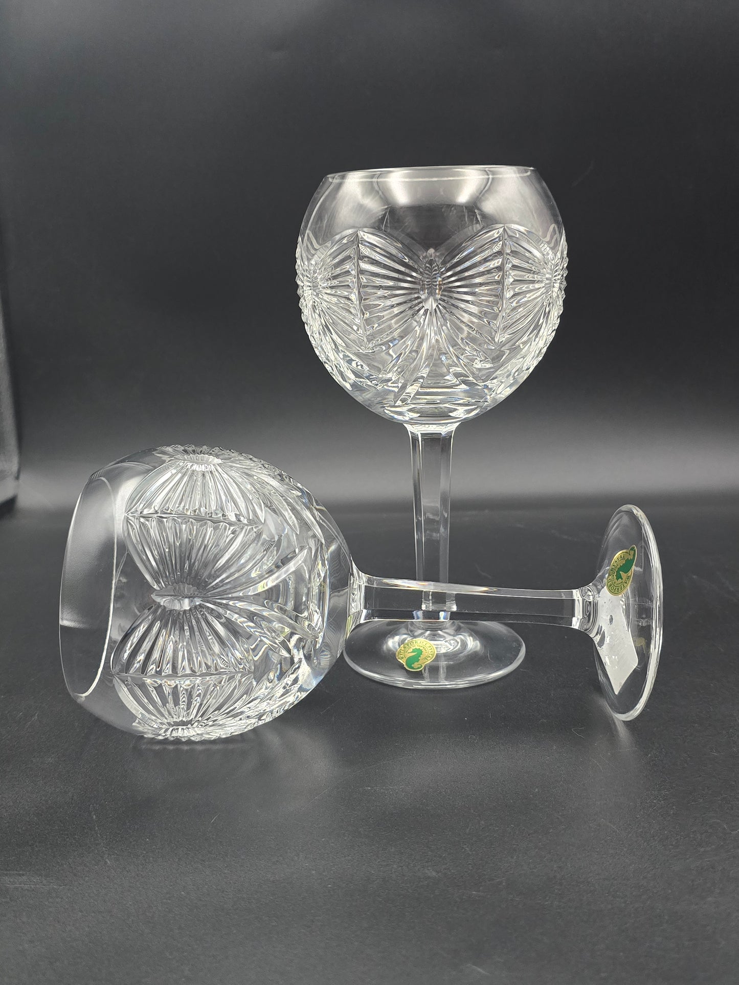 Waterford Crystal The Millennium Collection Toasting Goblets Pair. First Toast - Happiness. Boxed.