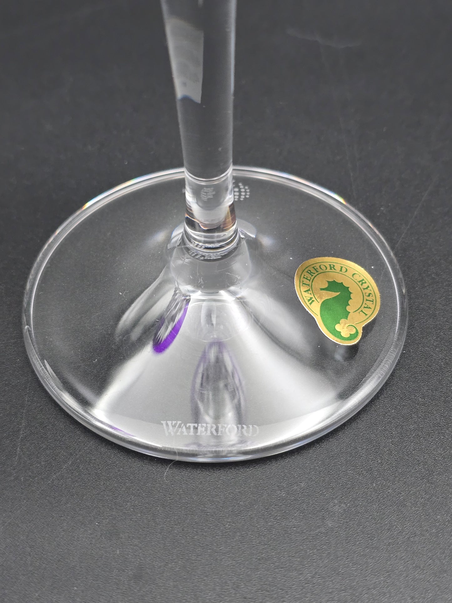 Waterford The Times Square New Year's Eve Ball Collection. Pair of Ultra Violet Flutes. New In Box