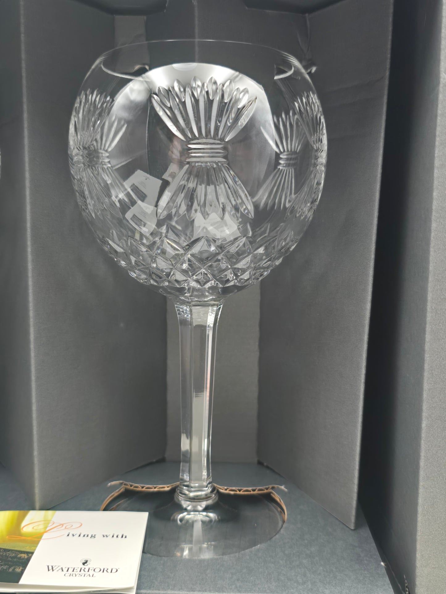 Waterford Crystal The Millennium Collection Toasting Goblets Pair. Fourth Toast - Prosperity. Boxed