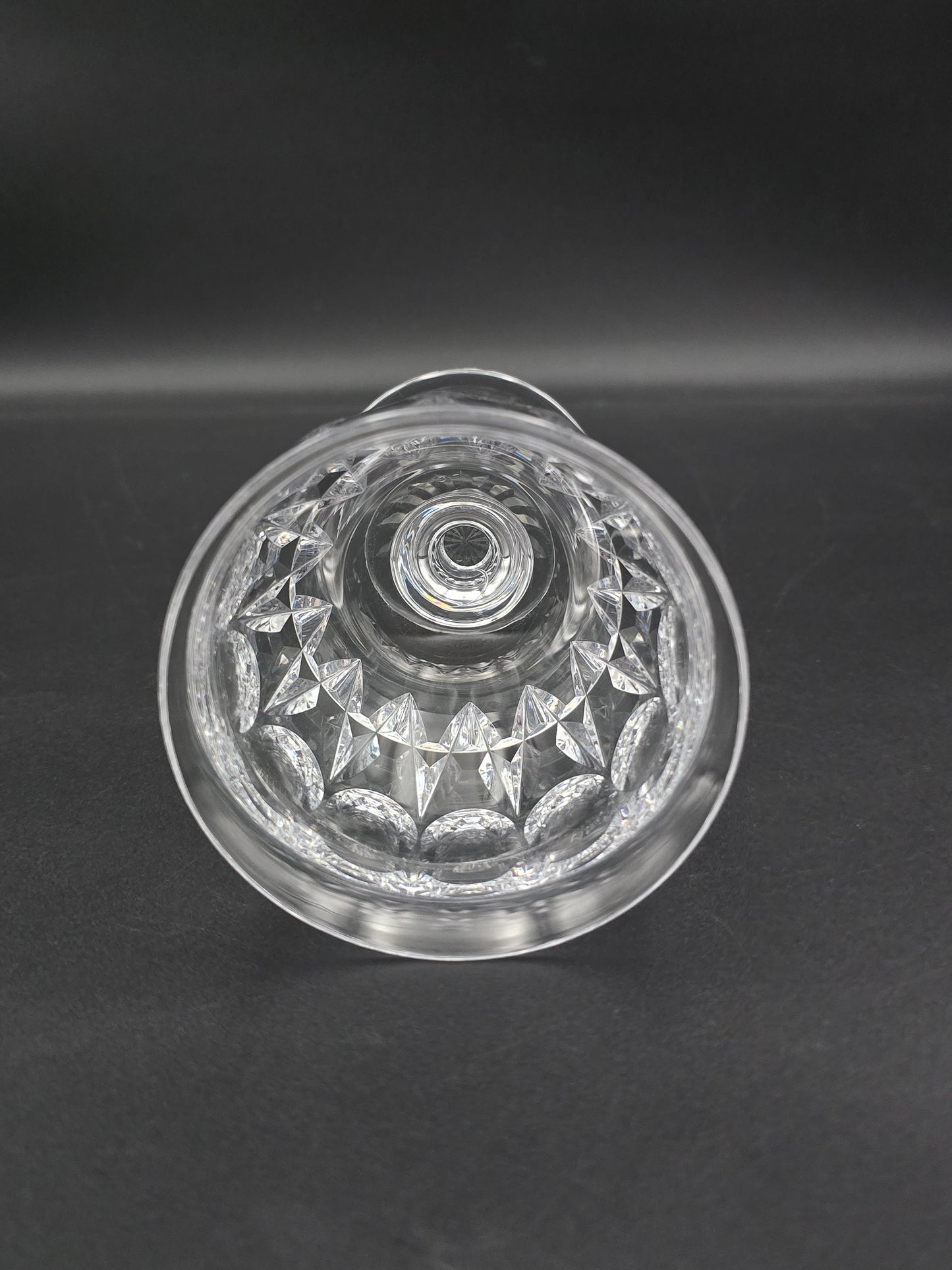 Set of 6 Tudor English Crystal Large wine goblets 250ml Raleigh Pattern.