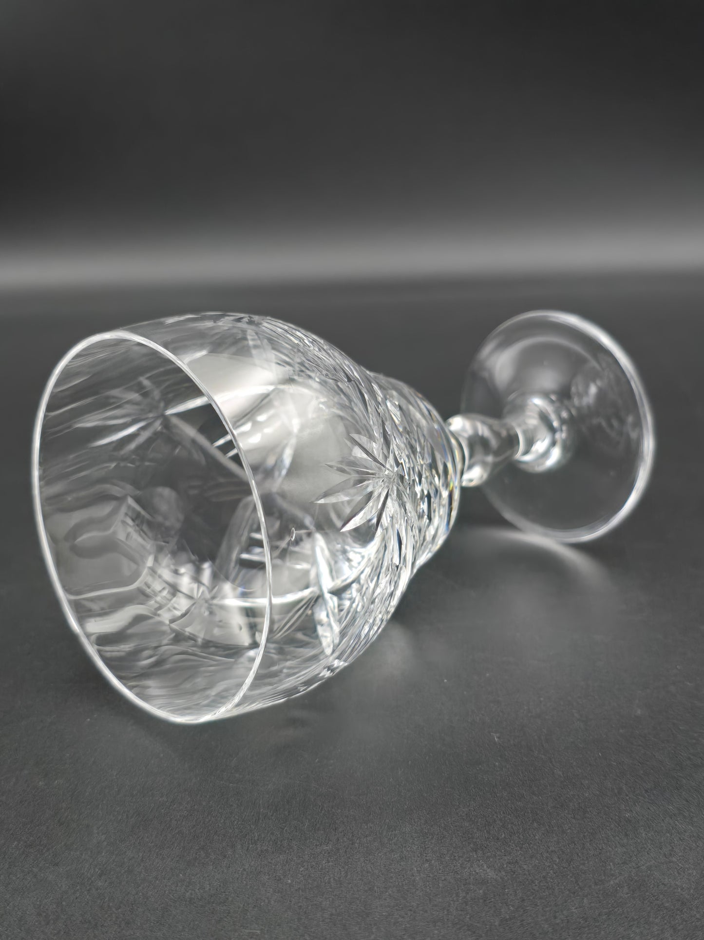 Royal Brierley Elizabeth Pattern Crystal wine glasses 175ml 12.5cm tall