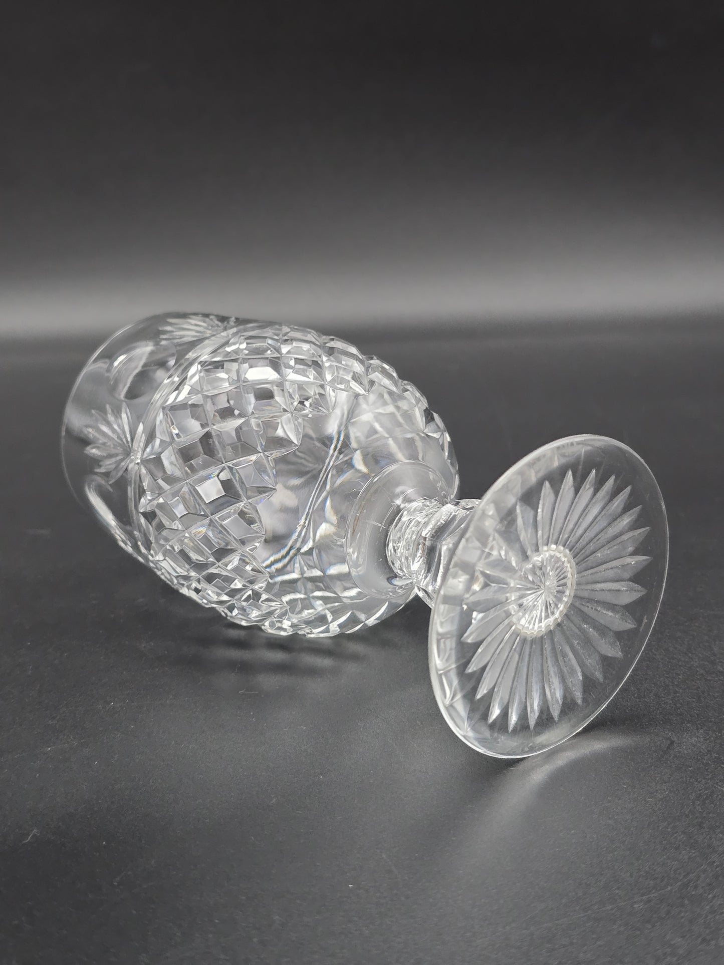 Stuart Crystal Montrose Pattern set of 4 Crystal wine glasses