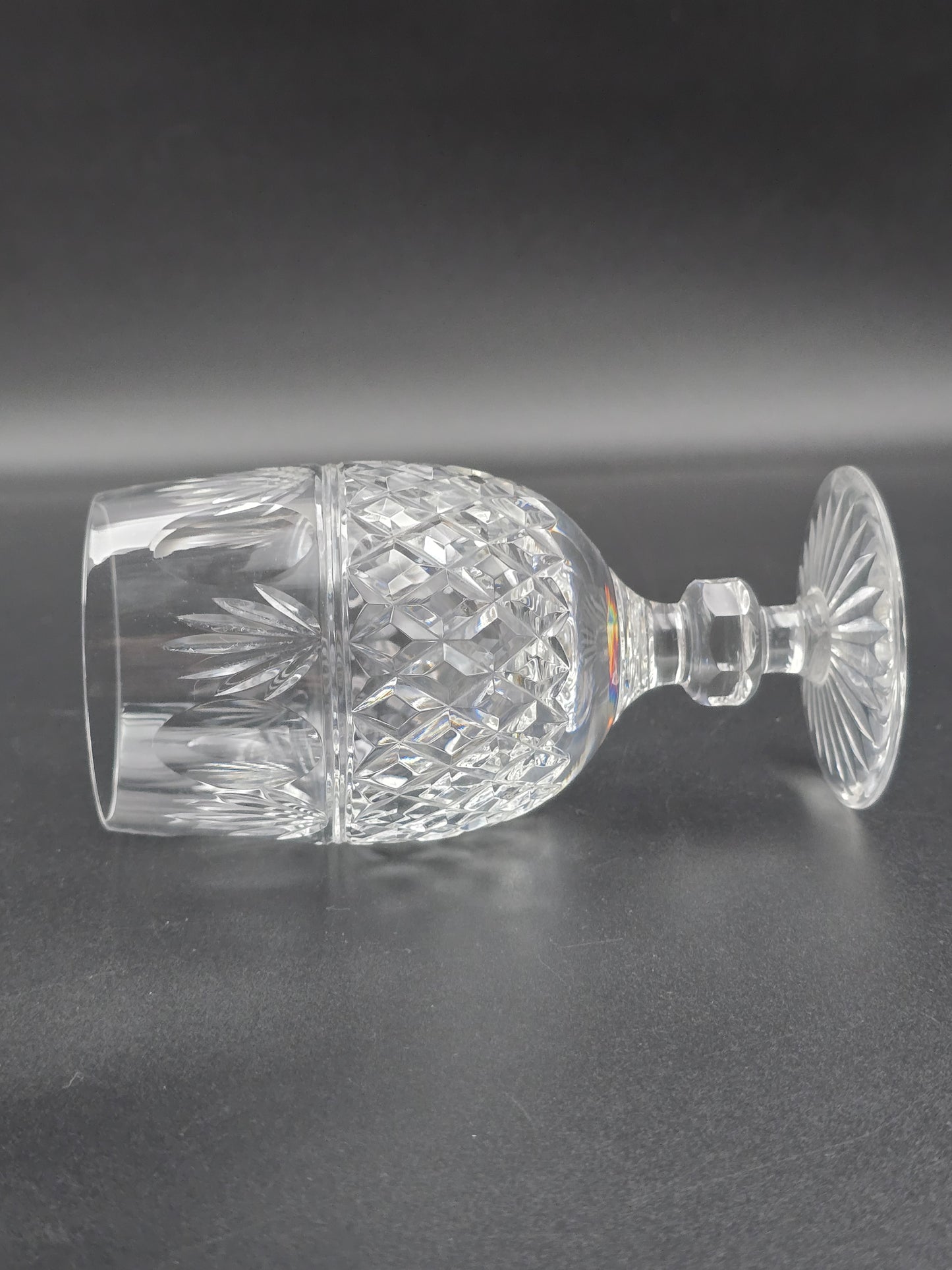 Stuart Crystal Montrose Pattern set of 4 Crystal wine glasses