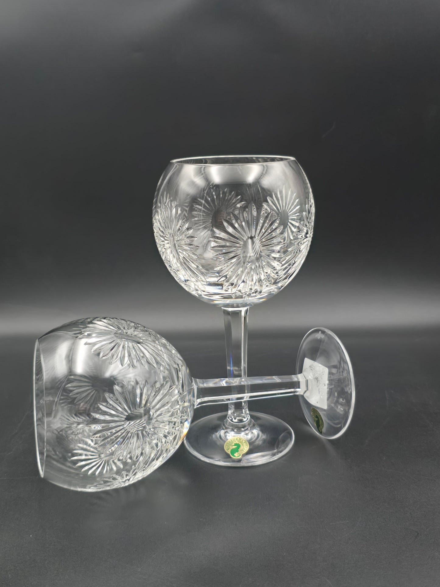 Waterford Crystal The Millennium Collection Toasting Goblets Pair. Third Toast - Health. Boxed.