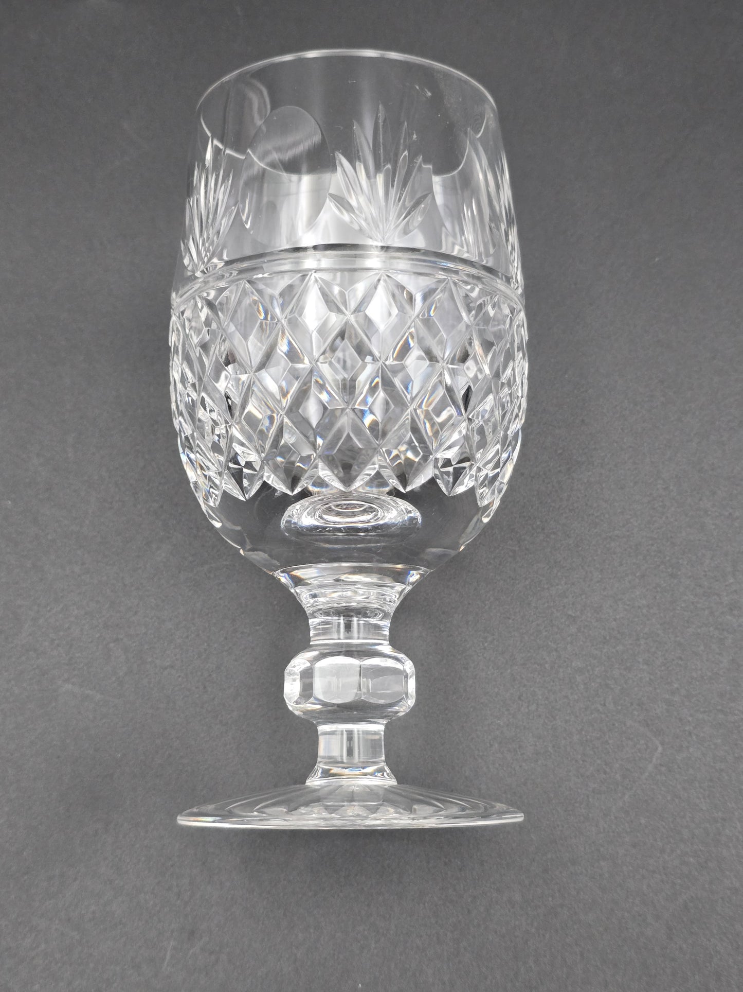 Stuart Crystal Montrose Pattern set of 4 Crystal wine glasses