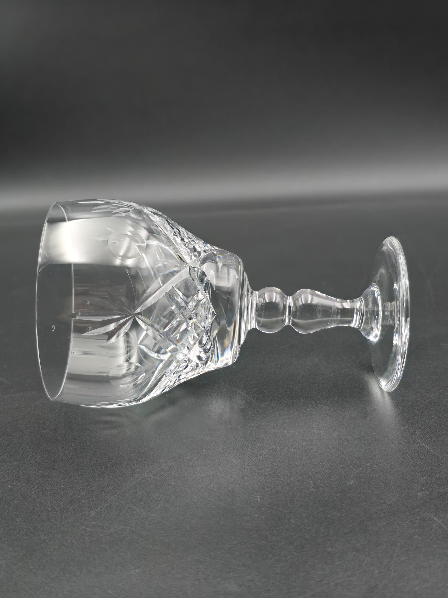 Royal Brierley Elizabeth Pattern Crystal wine glasses 175ml 12.5cm tall