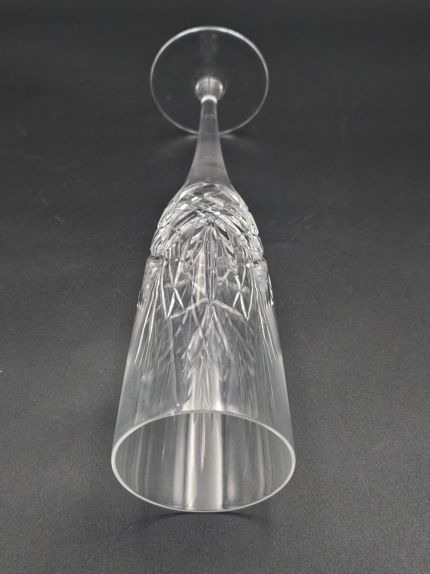 5 Crystal Champagne Flutes 22.5cm tall 150ml