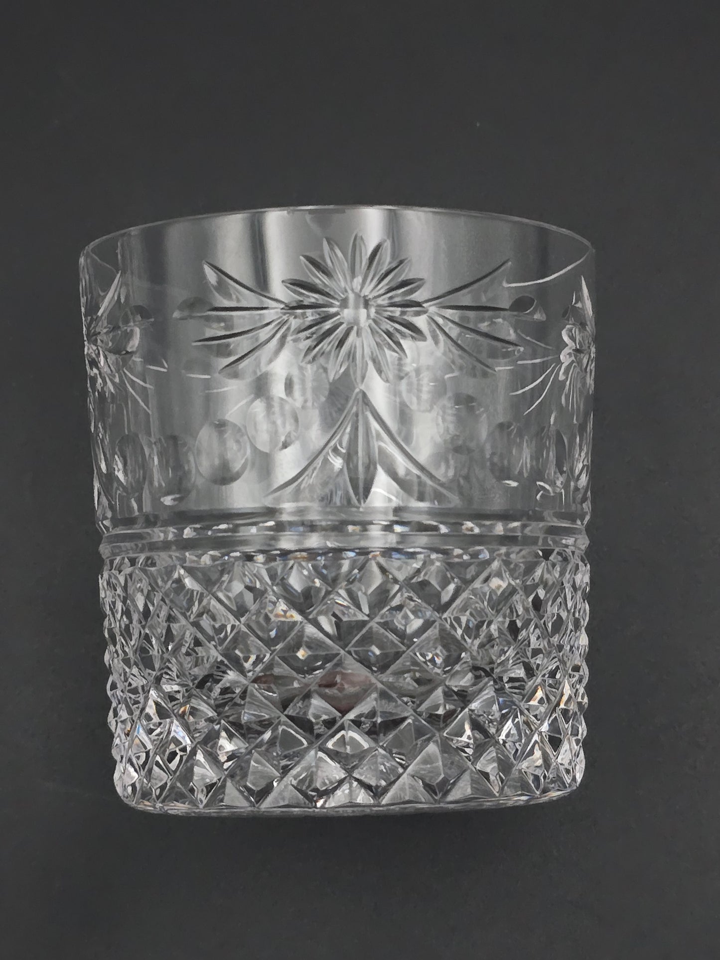 Set of 6 Stuart Crystal Beaconsfield pattern Crystal tumbler glasses. 10oz