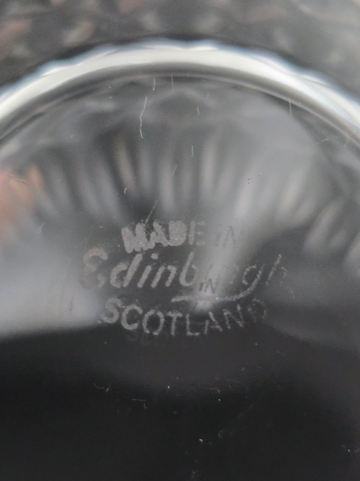 Set of 4 Vintage Edinburgh Crystal Appin Pattern 8oz Tumblers. Boxed.