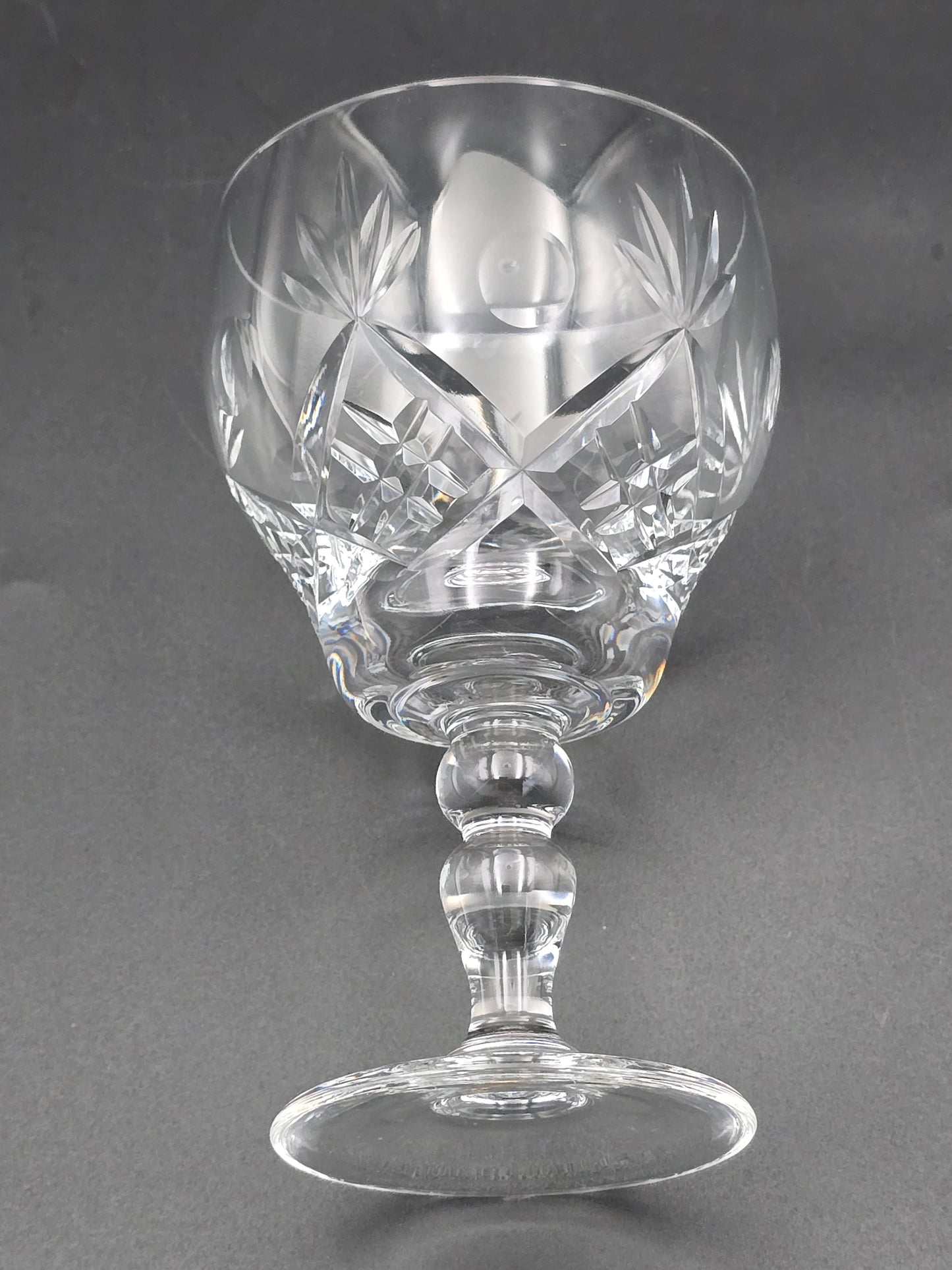 Royal Brierley Elizabeth Pattern Crystal wine glasses 175ml 12.5cm tall