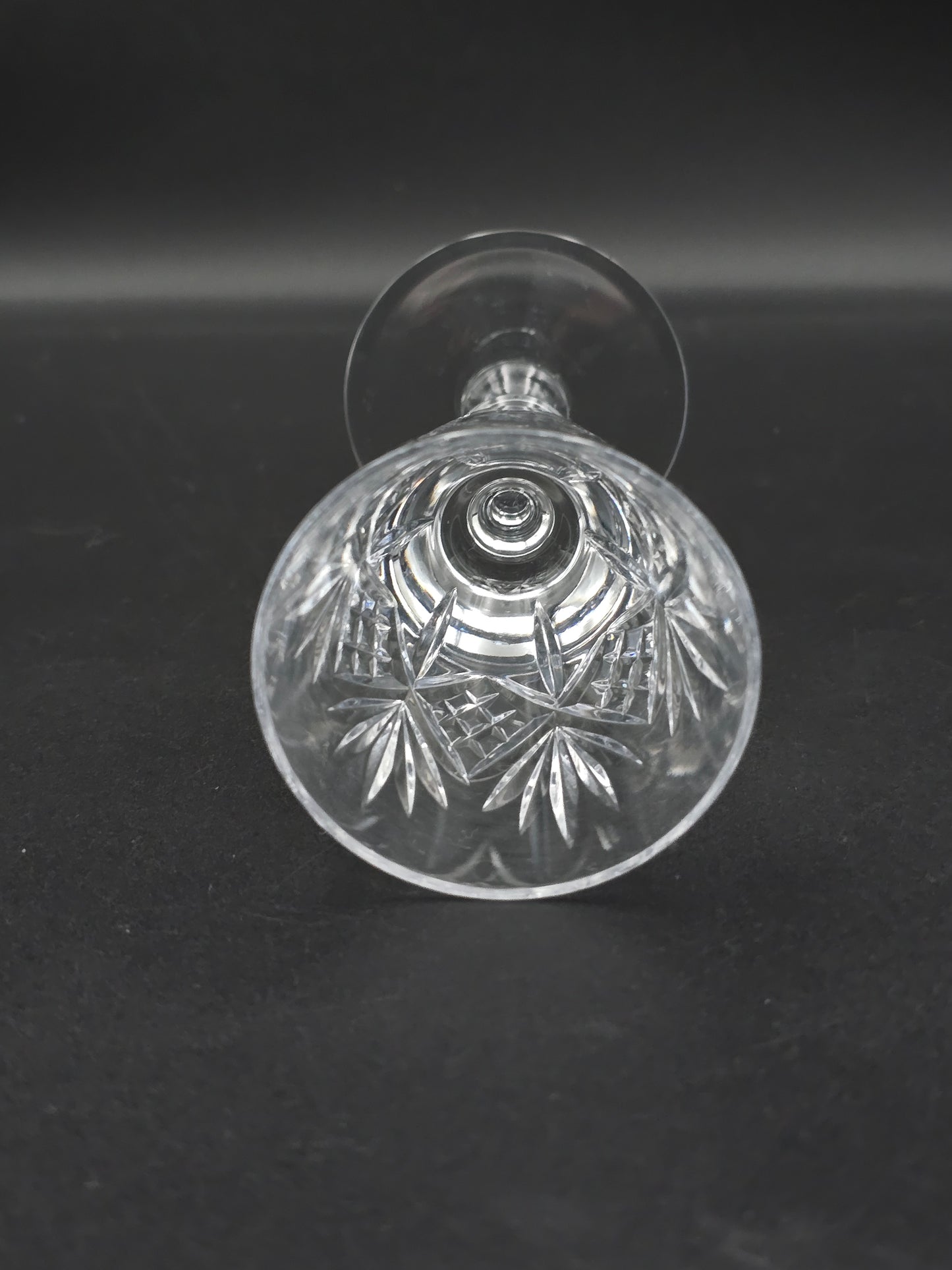 Vintage Edinburgh Crystal Embassy Pattern set of 6 Crystal Sherry Glasses. Boxed 100ml