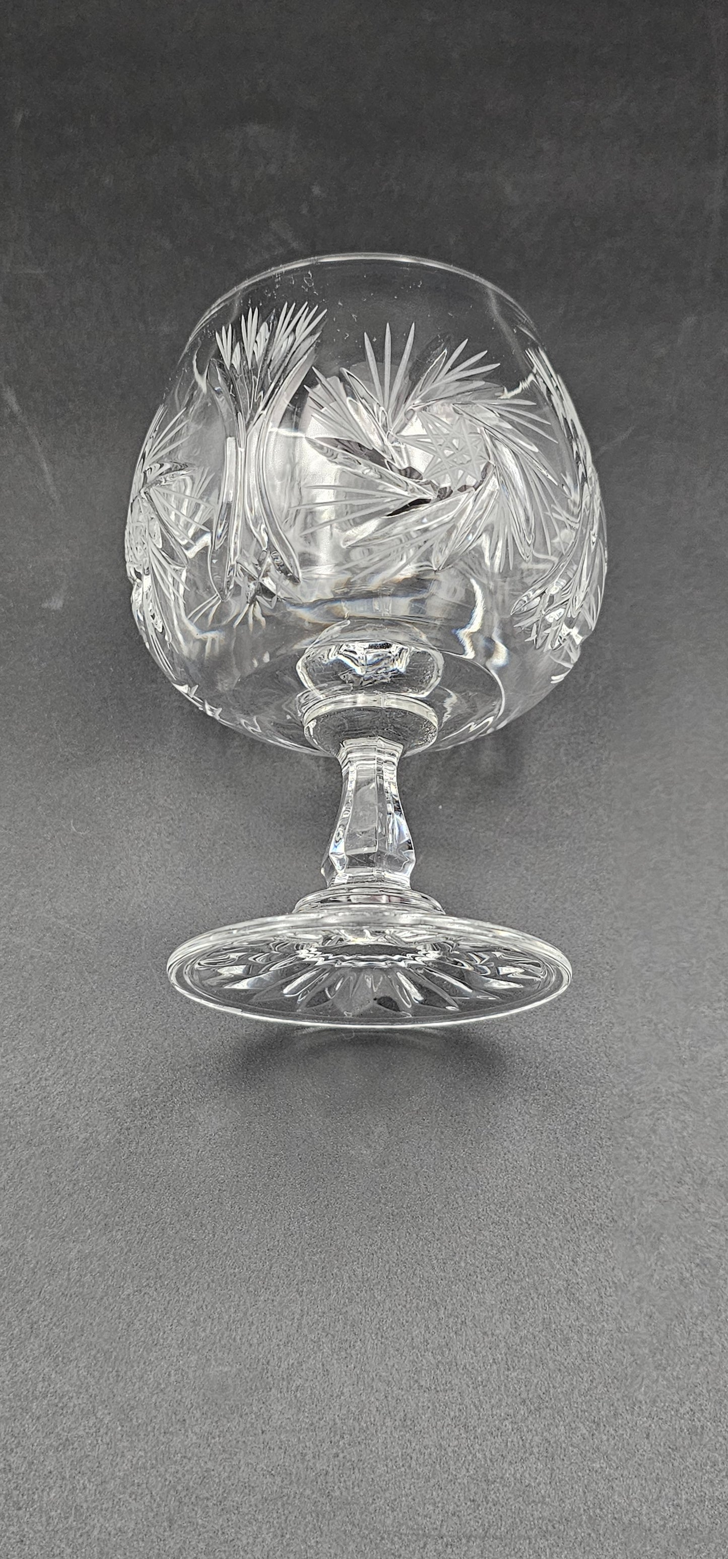 Set of 6 brandy or Cognac Crystal glasses 7oz