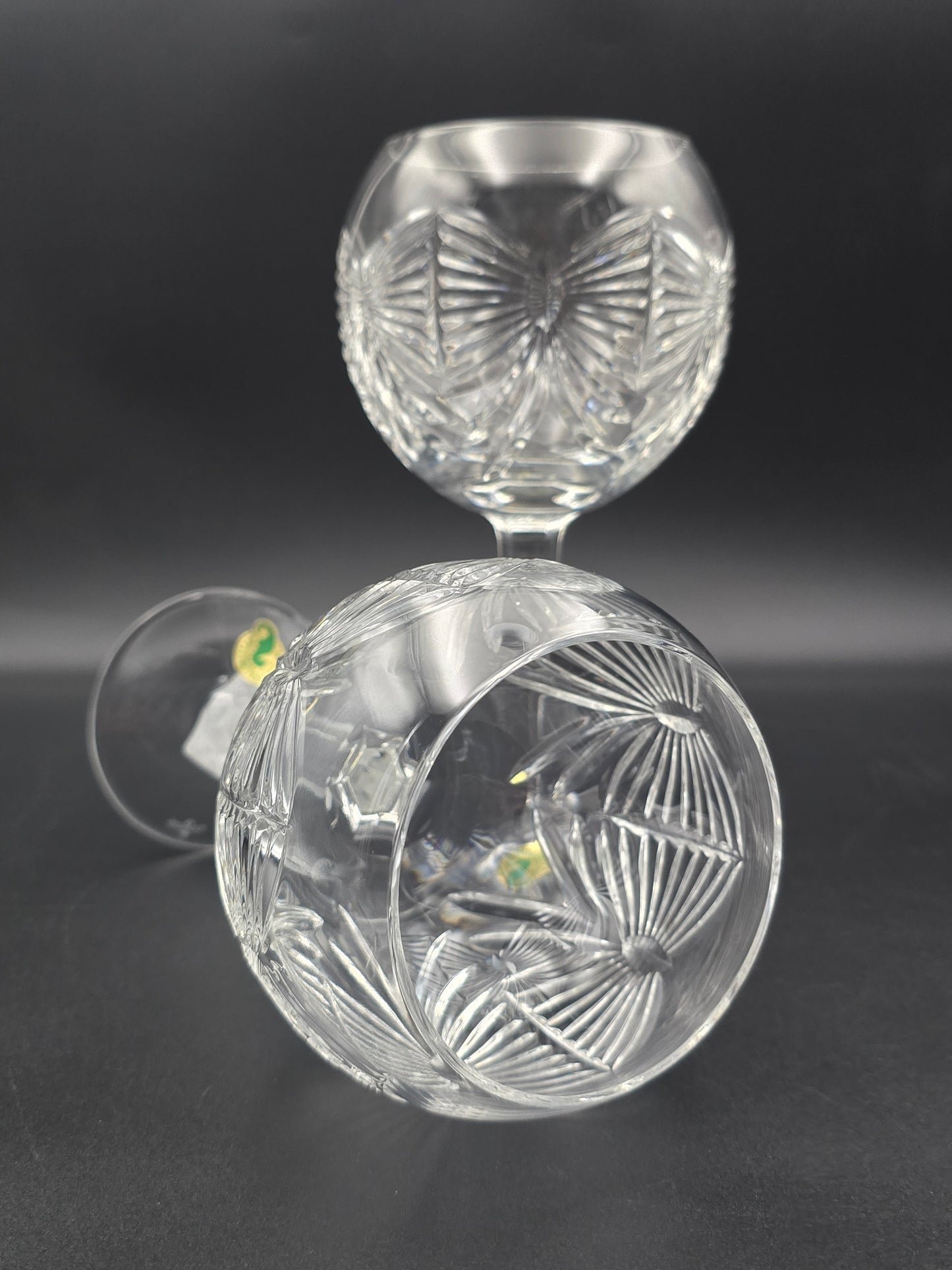 Waterford Crystal The Millennium Collection Toasting Goblets Pair. First Toast - Happiness. Boxed.