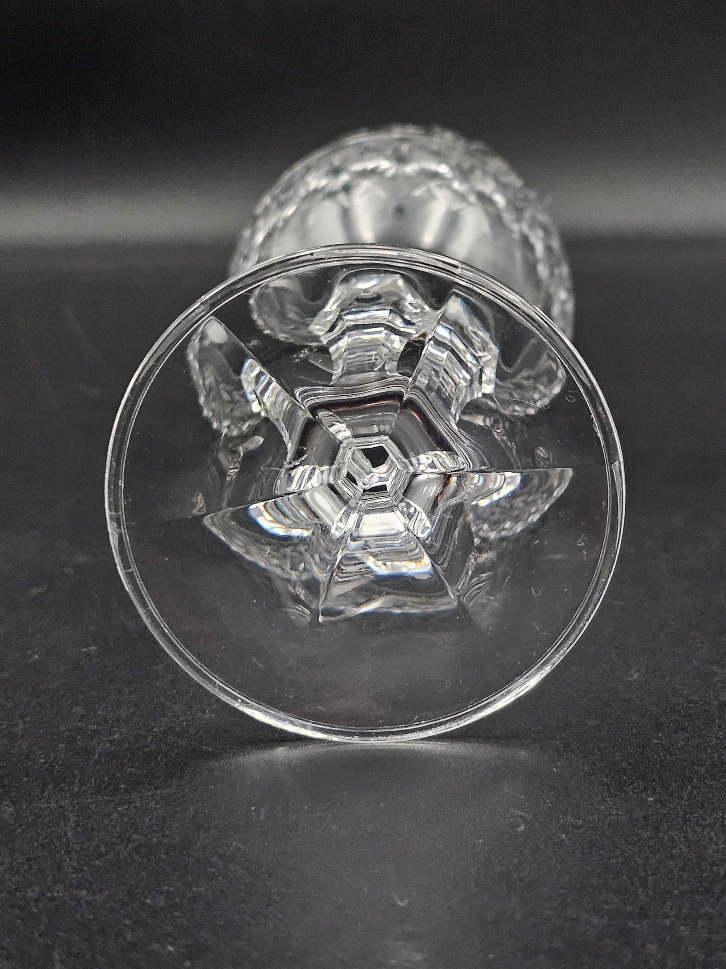 Set of 4 small vintage Crystal wine glasses 150ml