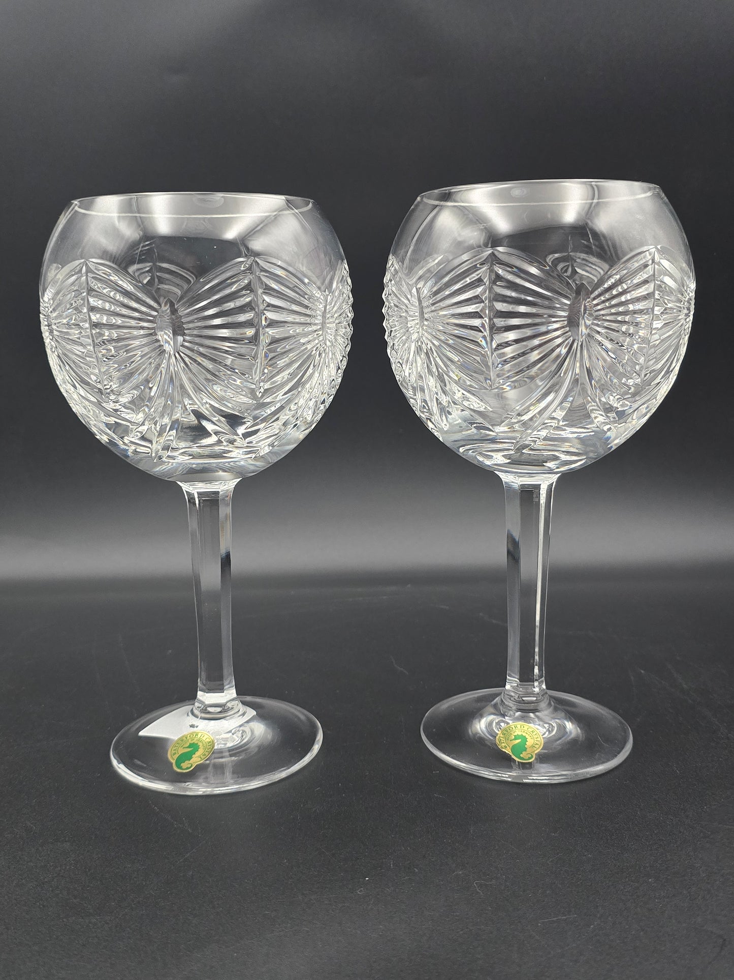 Waterford Crystal The Millennium Collection Toasting Goblets Pair. First Toast - Happiness. Boxed.