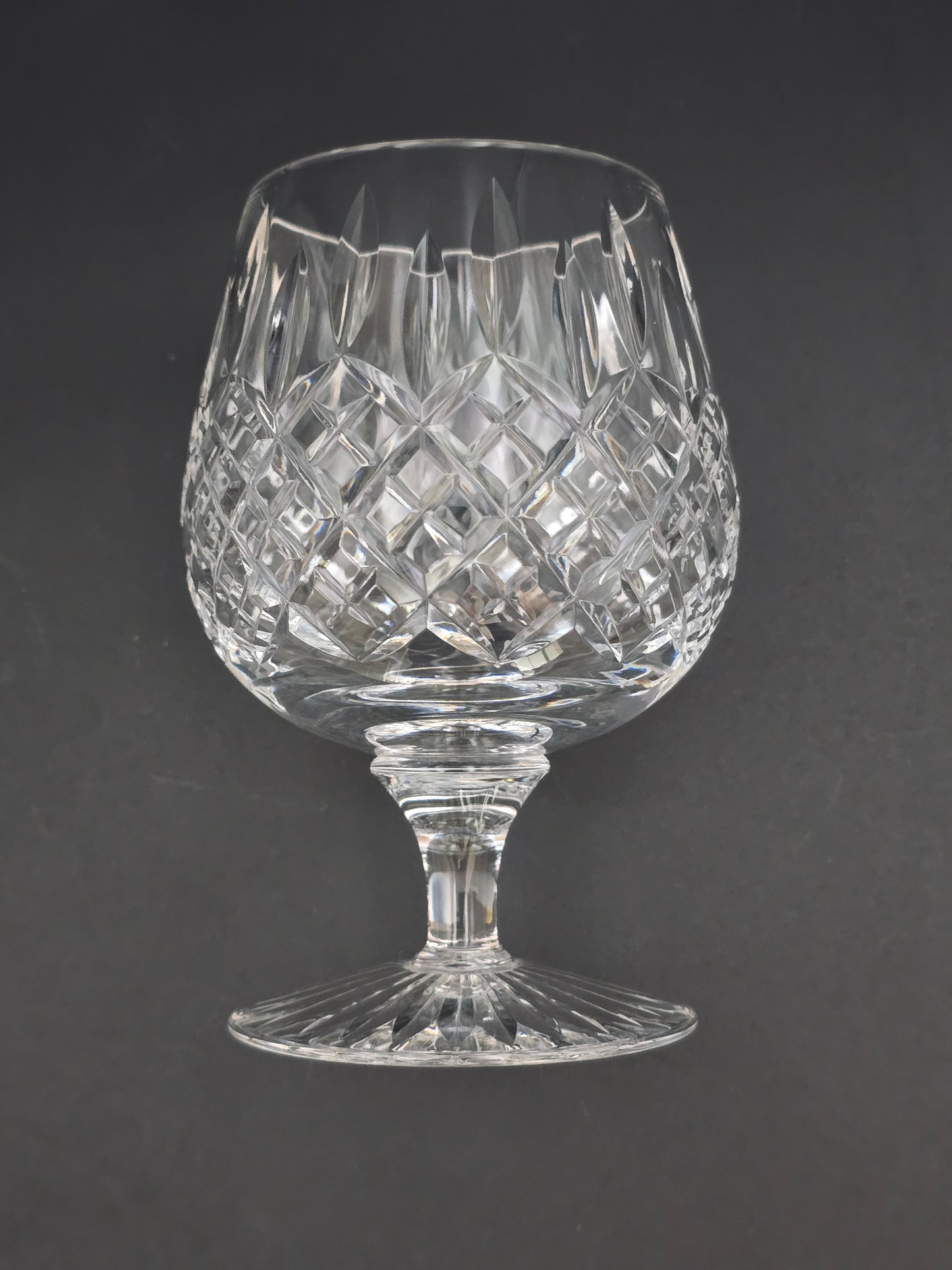 Beautiful Vintage set of 4 Stuart crystal Brandy Glasses Shaftesbury pattern. 11oz