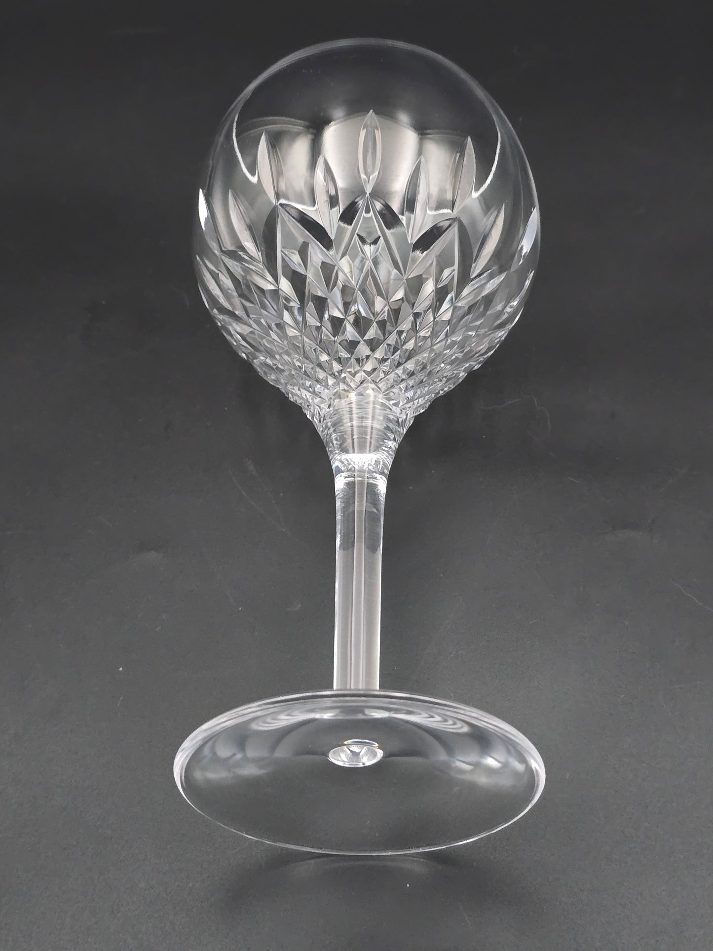 Stuart Crystal Manhattan pattern Crystal water goblet 15fl oz. 20cm tall.