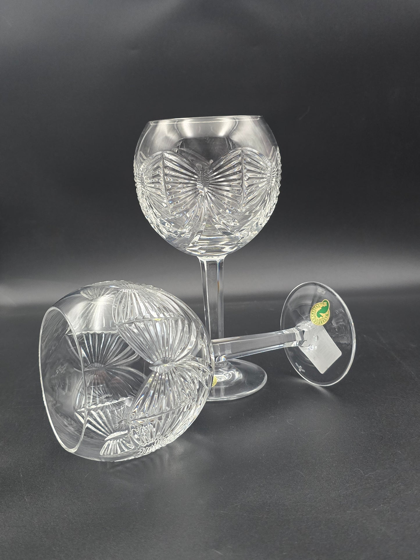 Waterford Crystal The Millennium Collection Toasting Goblets Pair. First Toast - Happiness. Boxed.