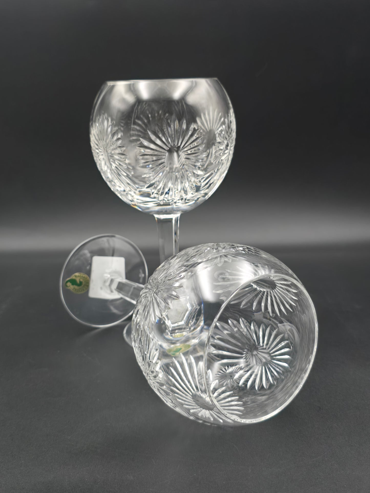 Waterford Crystal The Millennium Collection Toasting Goblets Pair. Third Toast - Health. Boxed.