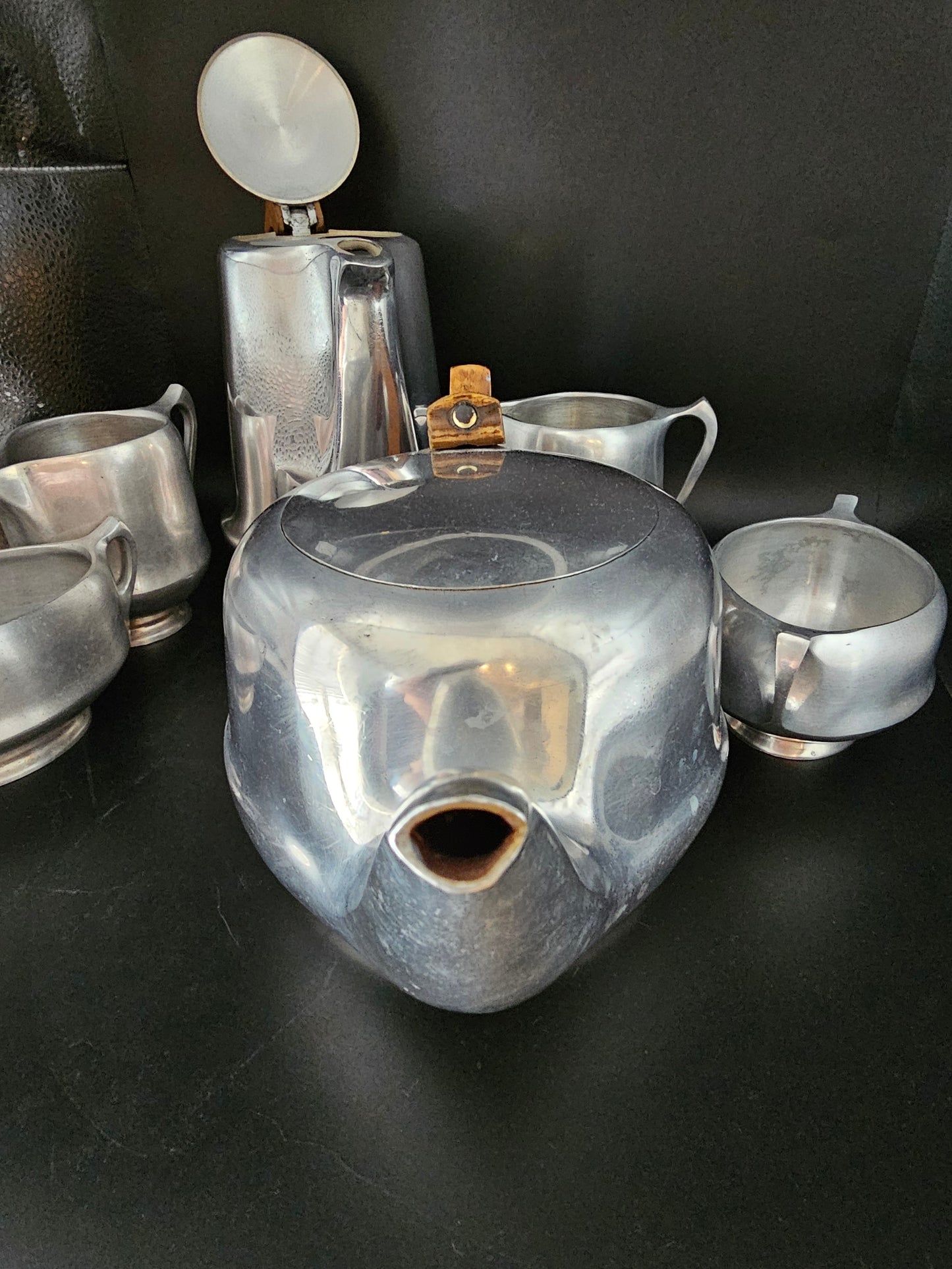 Picquot Ware Tea & Coffee Set. 6 Piece