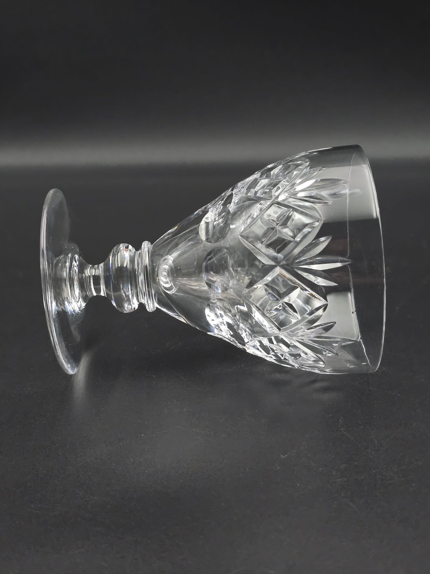 Royal Doulton Georgian Pattern set of 6 Crystal Wine goblets 250ml