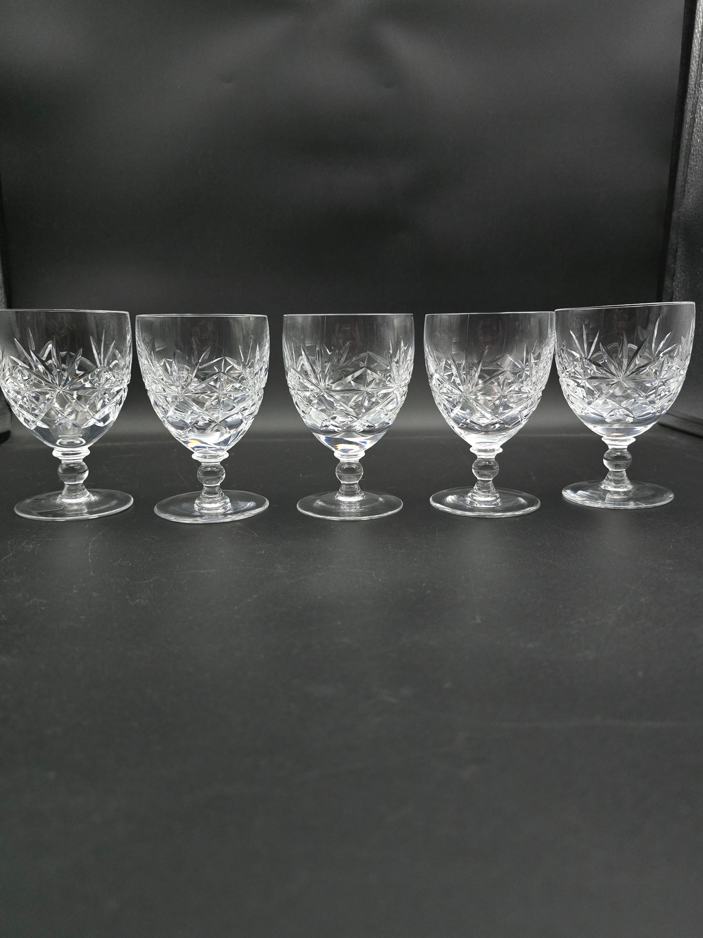Set of 5 Crystal wine goblets 175ml