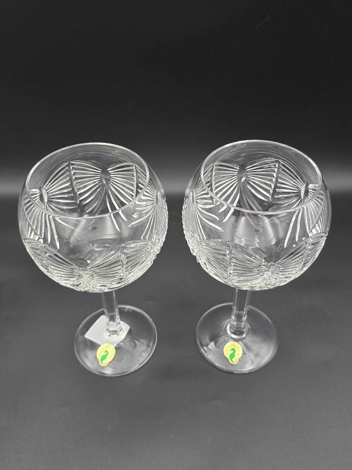 Waterford Crystal The Millennium Collection Toasting Goblets Pair. First Toast - Happiness. Boxed.