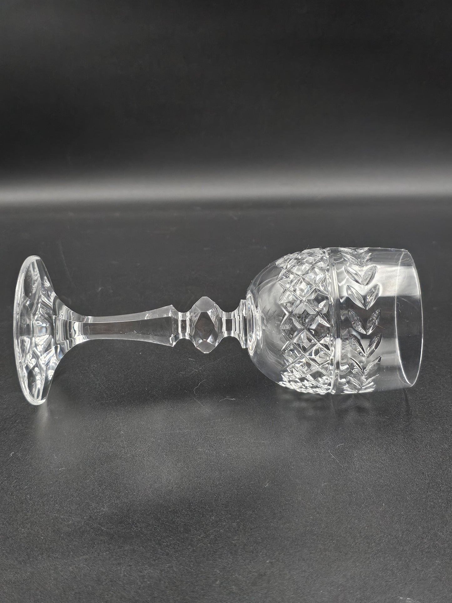 Set of 4 small vintage Crystal wine glasses 150ml