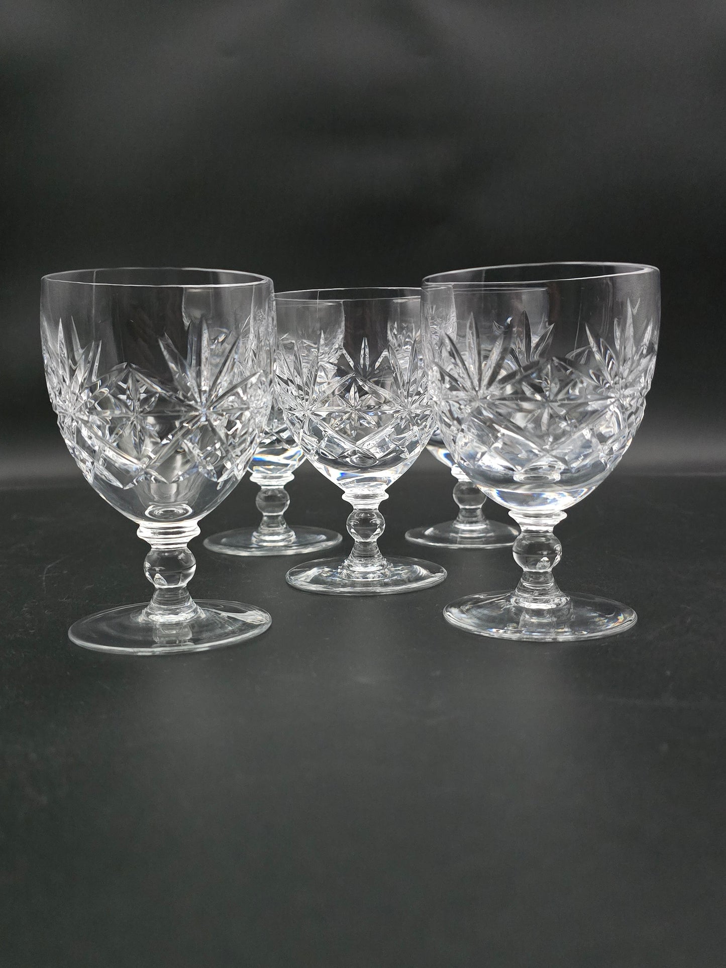 Set of 5 Crystal wine goblets 175ml