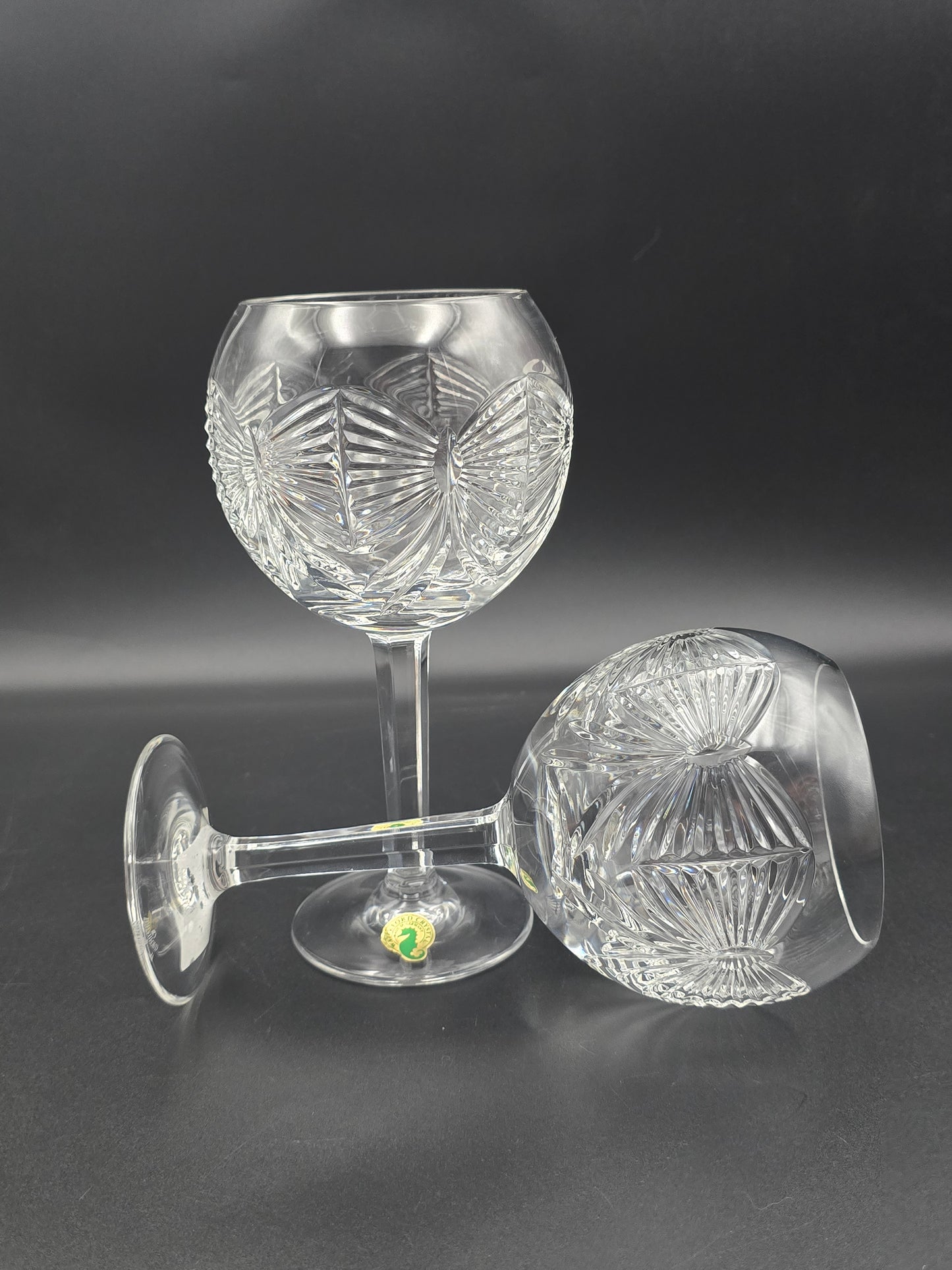Waterford Crystal The Millennium Collection Toasting Goblets Pair. First Toast - Happiness. Boxed.