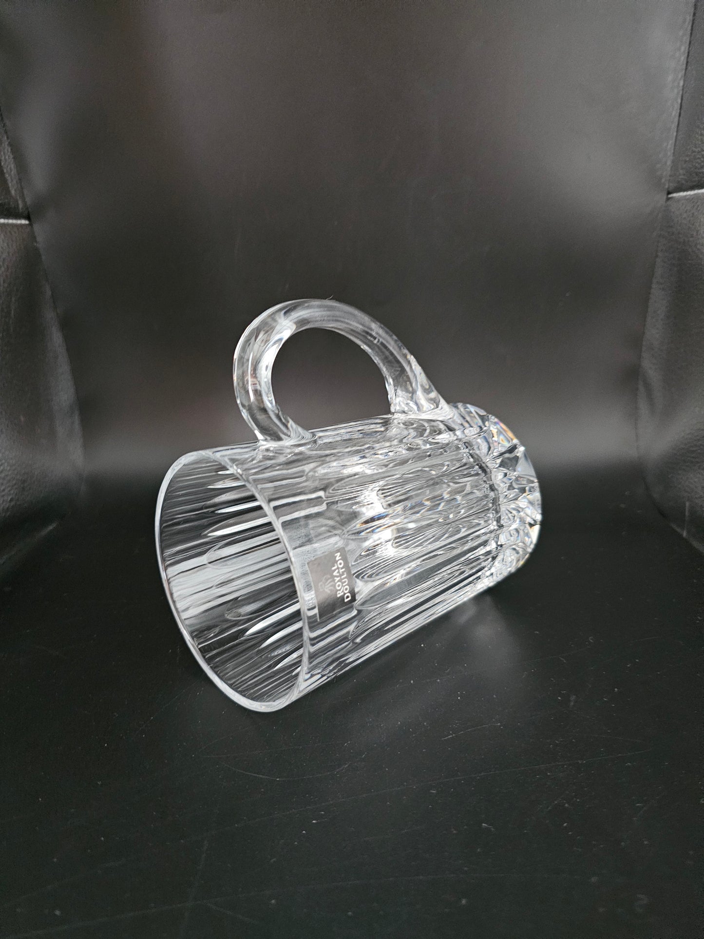 Royal Doulton Crystal Tankard. Apollo Pattern. Boxed.