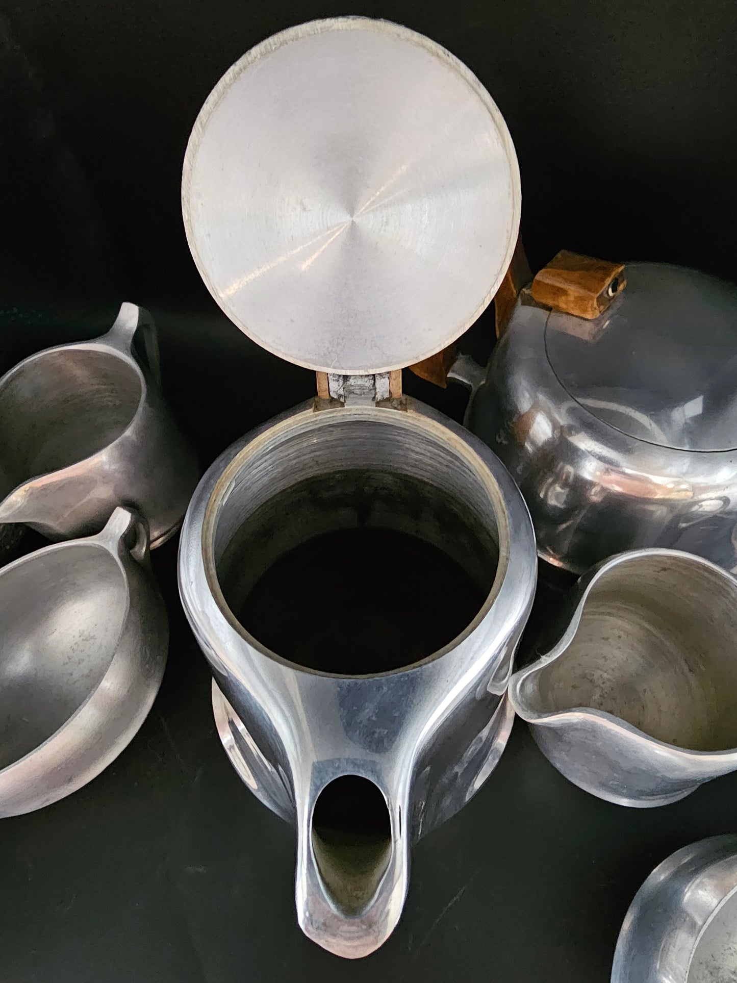 Picquot Ware Tea & Coffee Set. 6 Piece