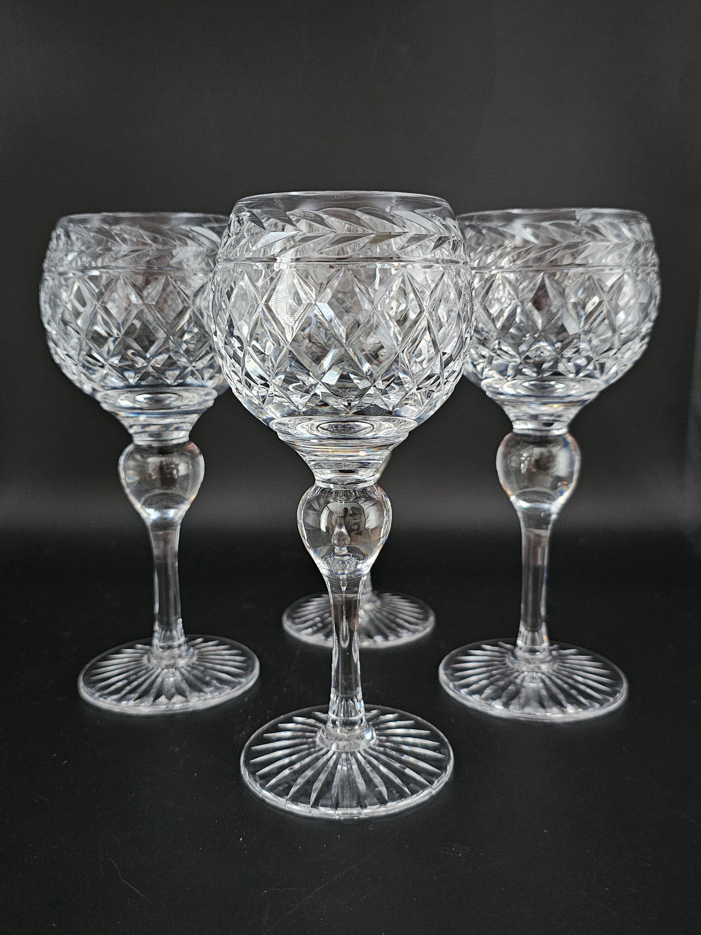 Set of 4 Crystal Wine Goblets 175ml